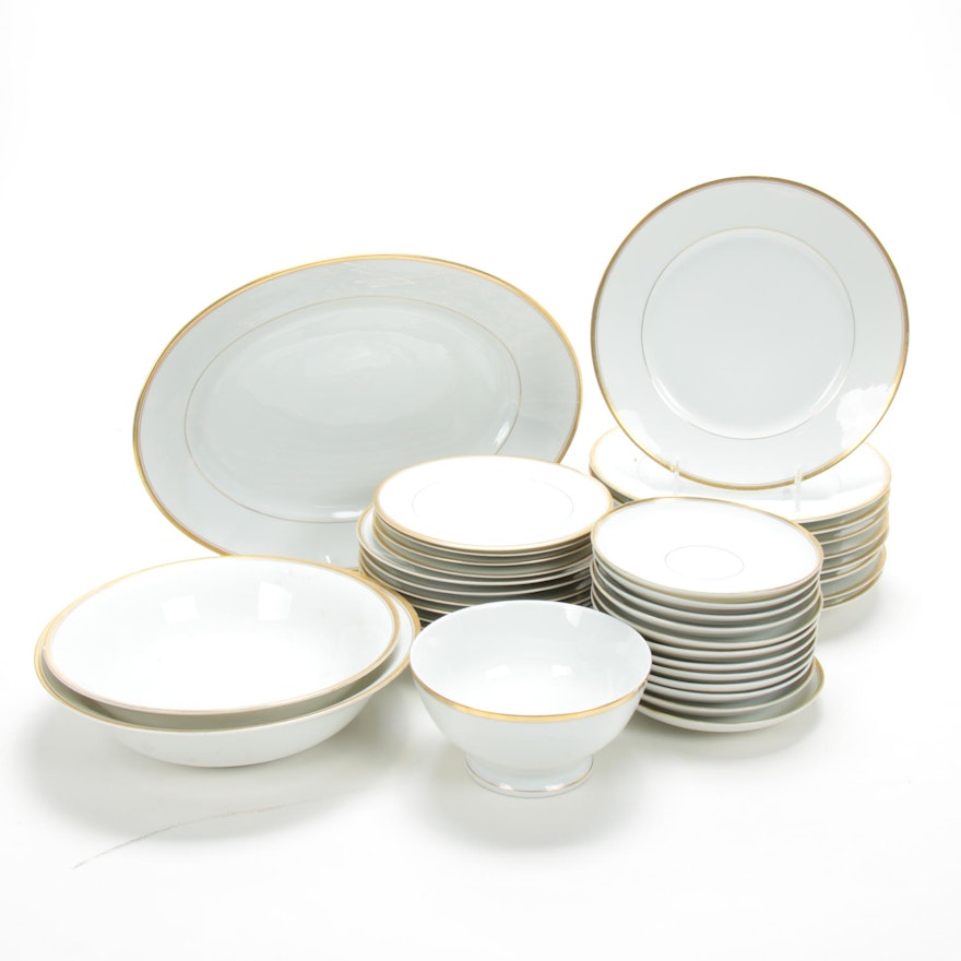 C.T. Altwasser German Gilt Porcelain Dinner and Serveware