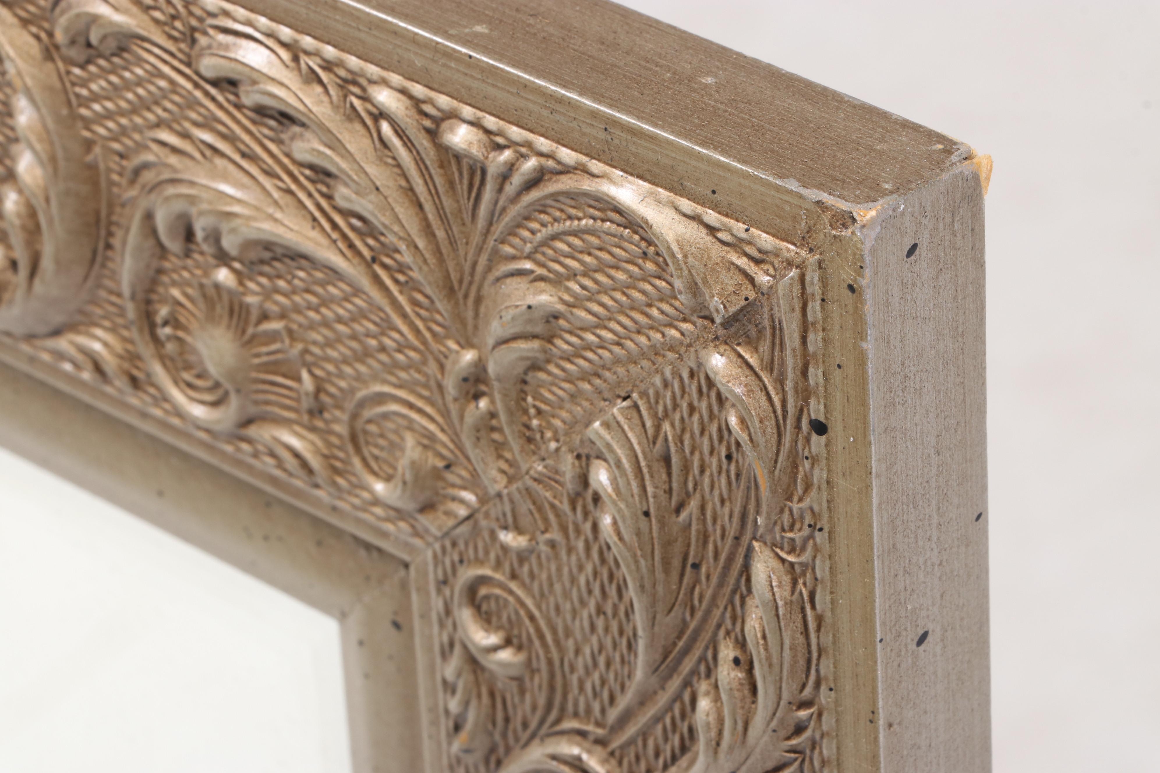 Silverwood Products Gilt-Decorated and Beveled Glass Mirror, Contemporary