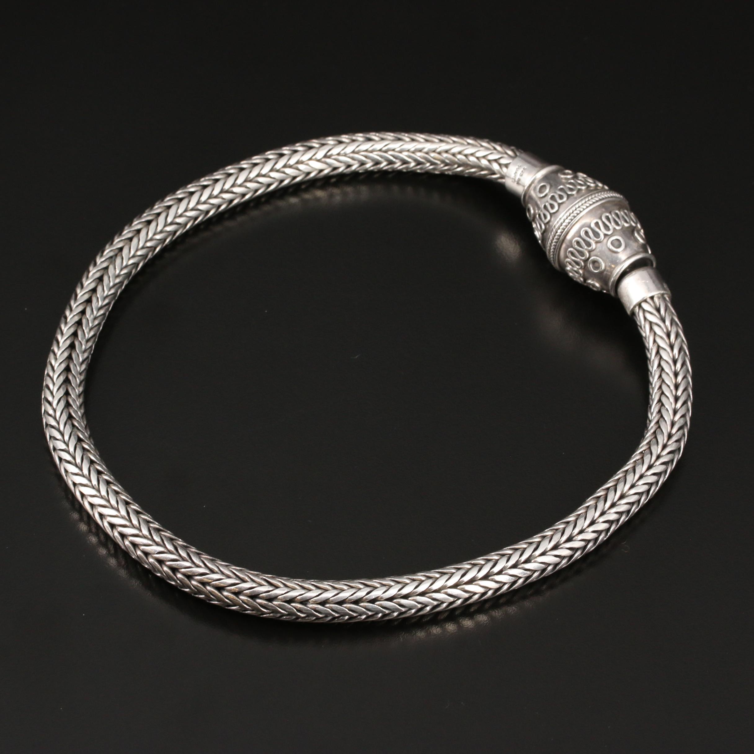 Suarti Sterling Silver Bali Necklace