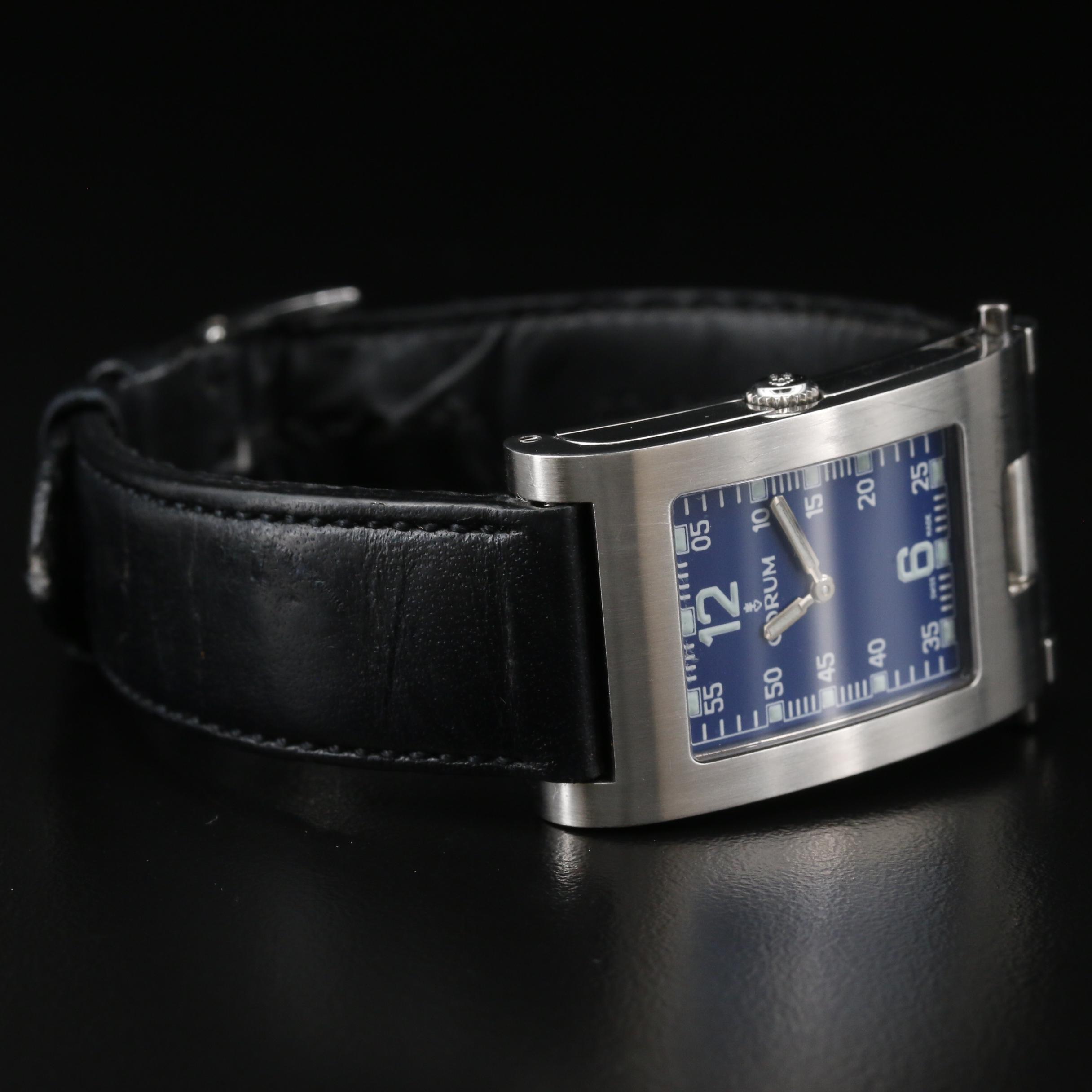 Corum "Taboggan" Stainless Steel Folding Case Quartz Watch