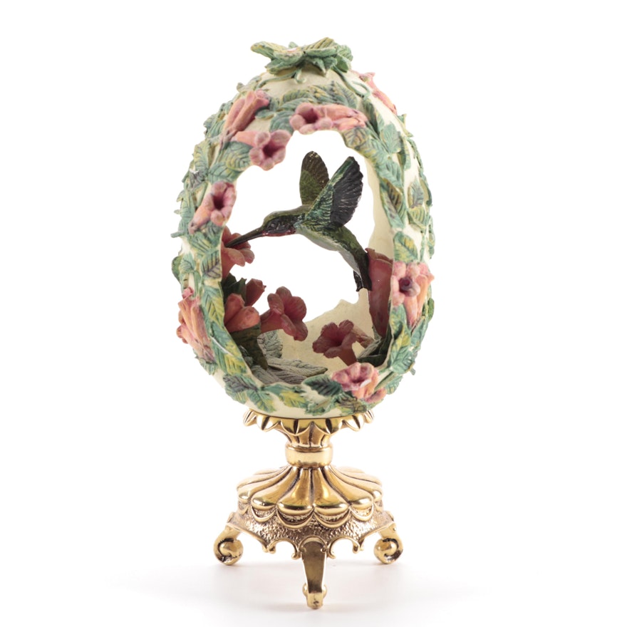 House of Fabergé for Franklin Mint Hummingbird Egg