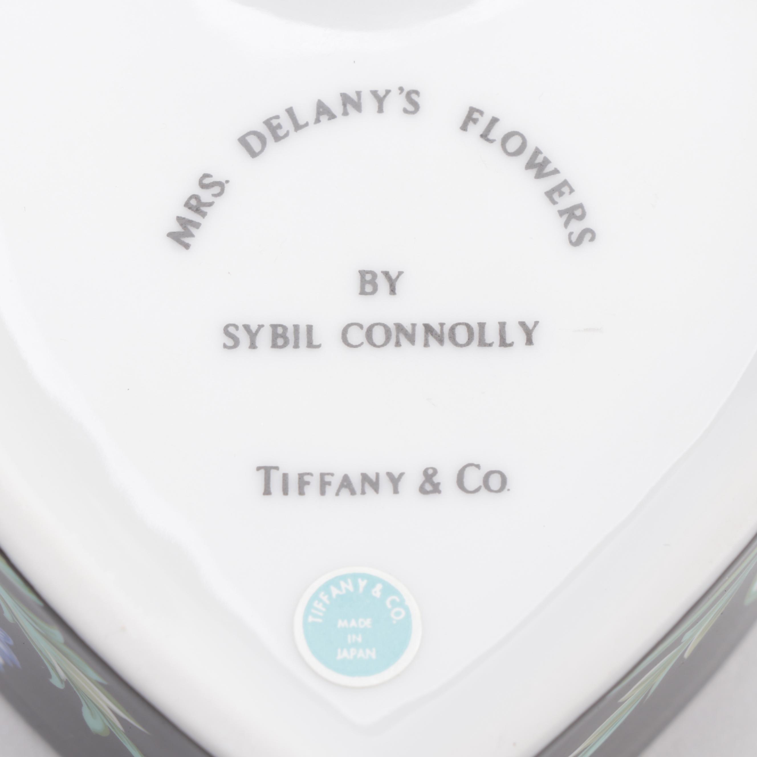 Sybil Connolly for Tiffany & Co. "Mrs. Delany's Flowers" Porcelain Heart Box