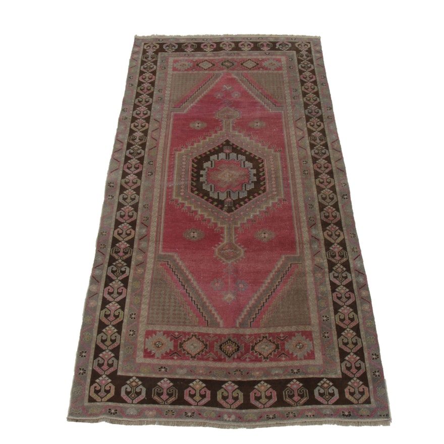 3'10 x 7'9 Hand-Knotted Kazak Wool Area Rug