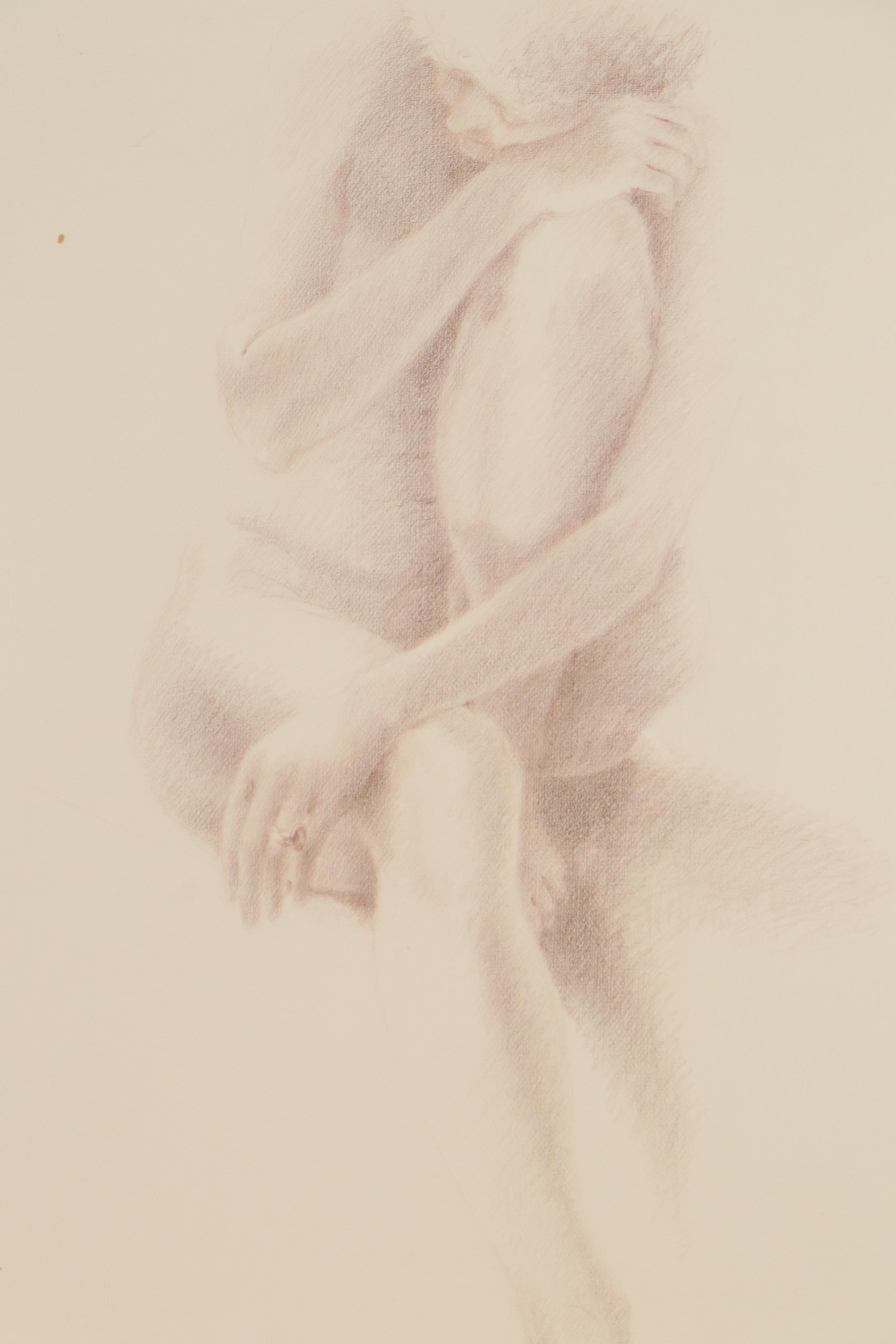 Joan Root Color Pencil Drawing "Evening," 1978