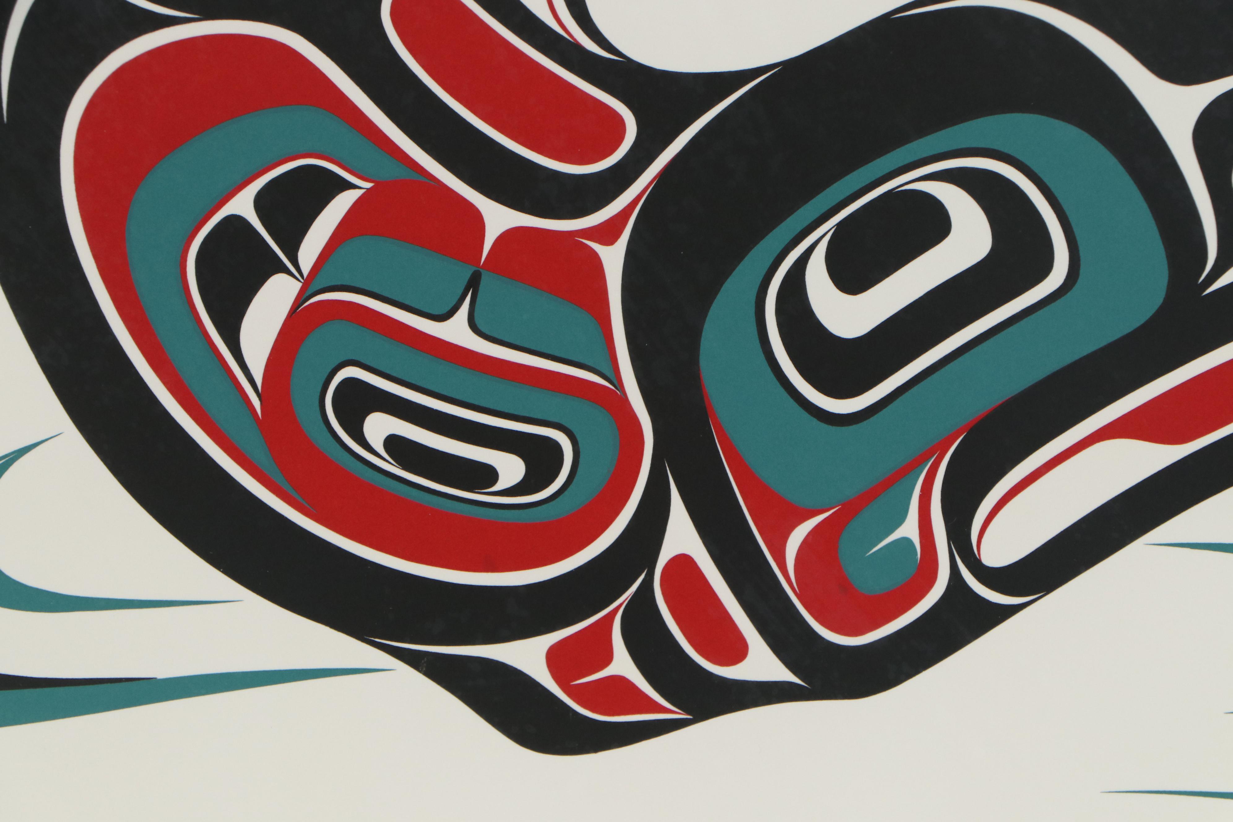 Yukie Adams Pacific Northwest Style Serigraph "Homeward Bound," 1992