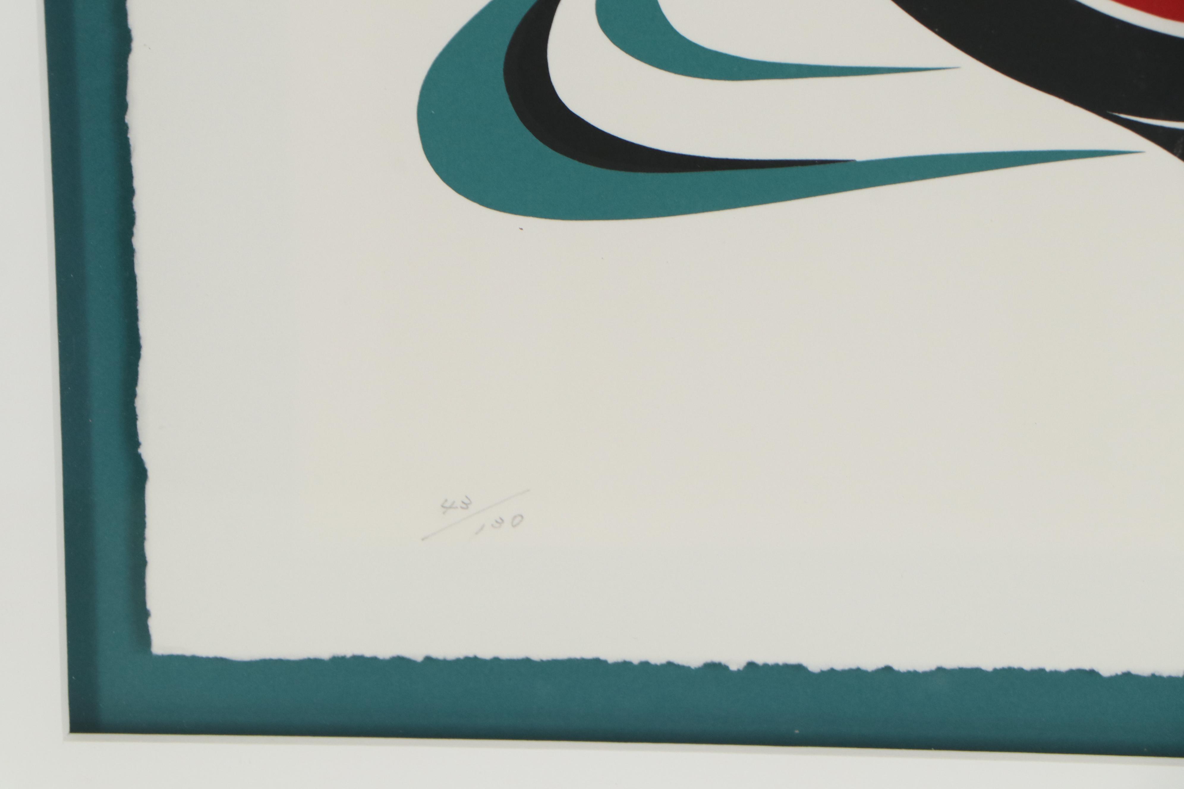 Yukie Adams Pacific Northwest Style Serigraph "Homeward Bound," 1992