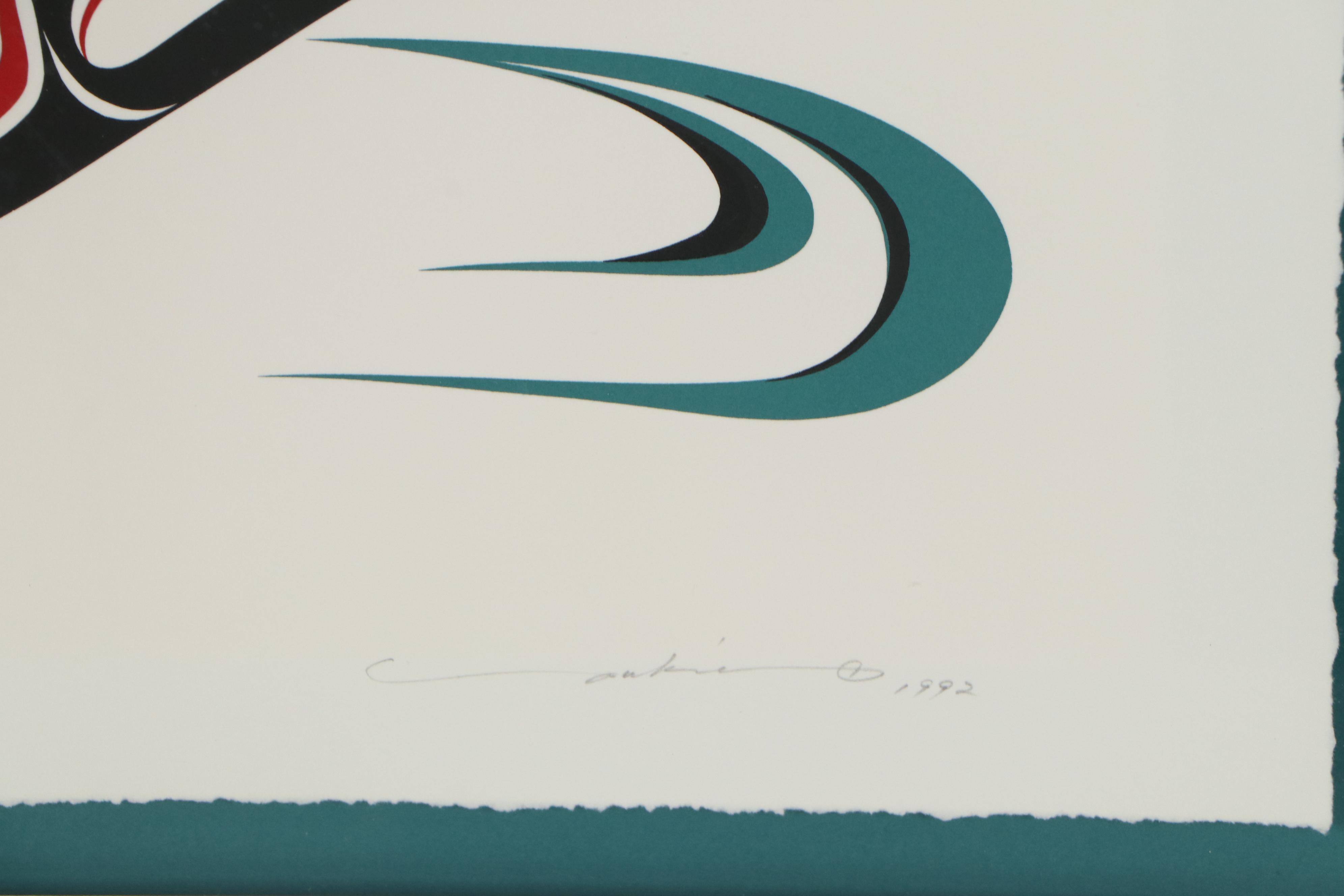 Yukie Adams Pacific Northwest Style Serigraph "Homeward Bound," 1992