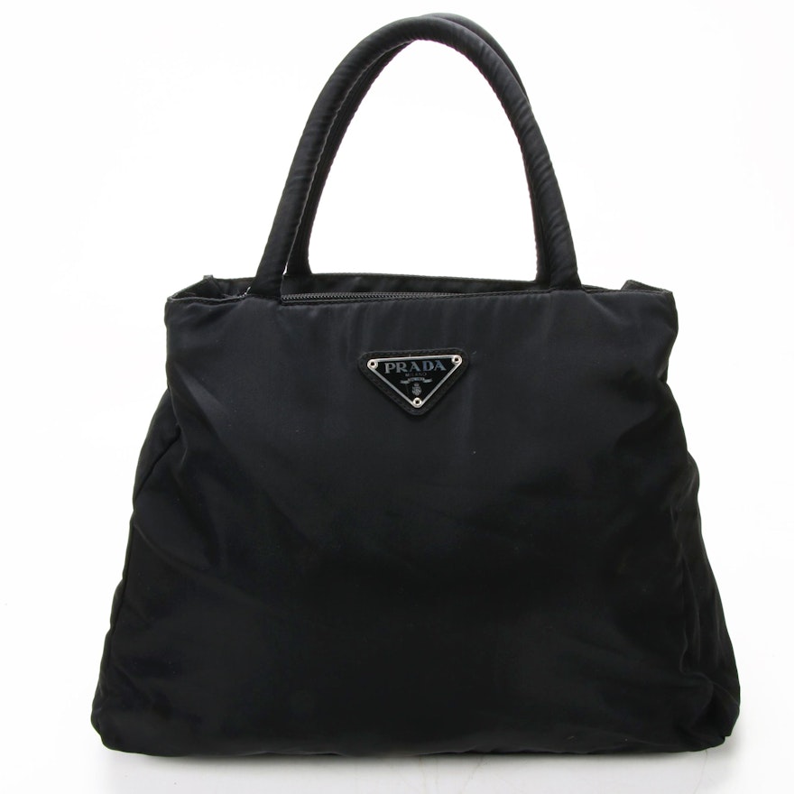 Prada Shoulder Bag in Black Tessuto Nylon