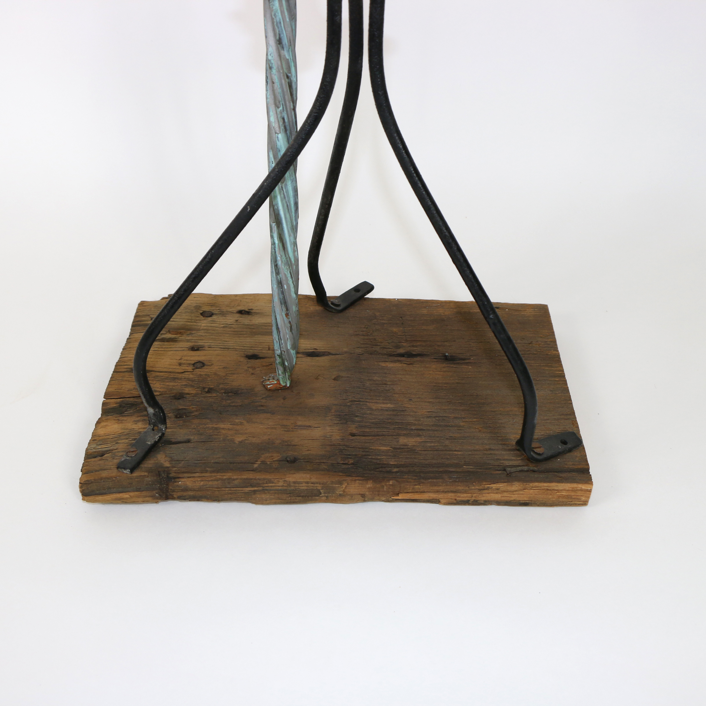 Victorian Roof Top Lightning Rod with Glass Insulator Ball