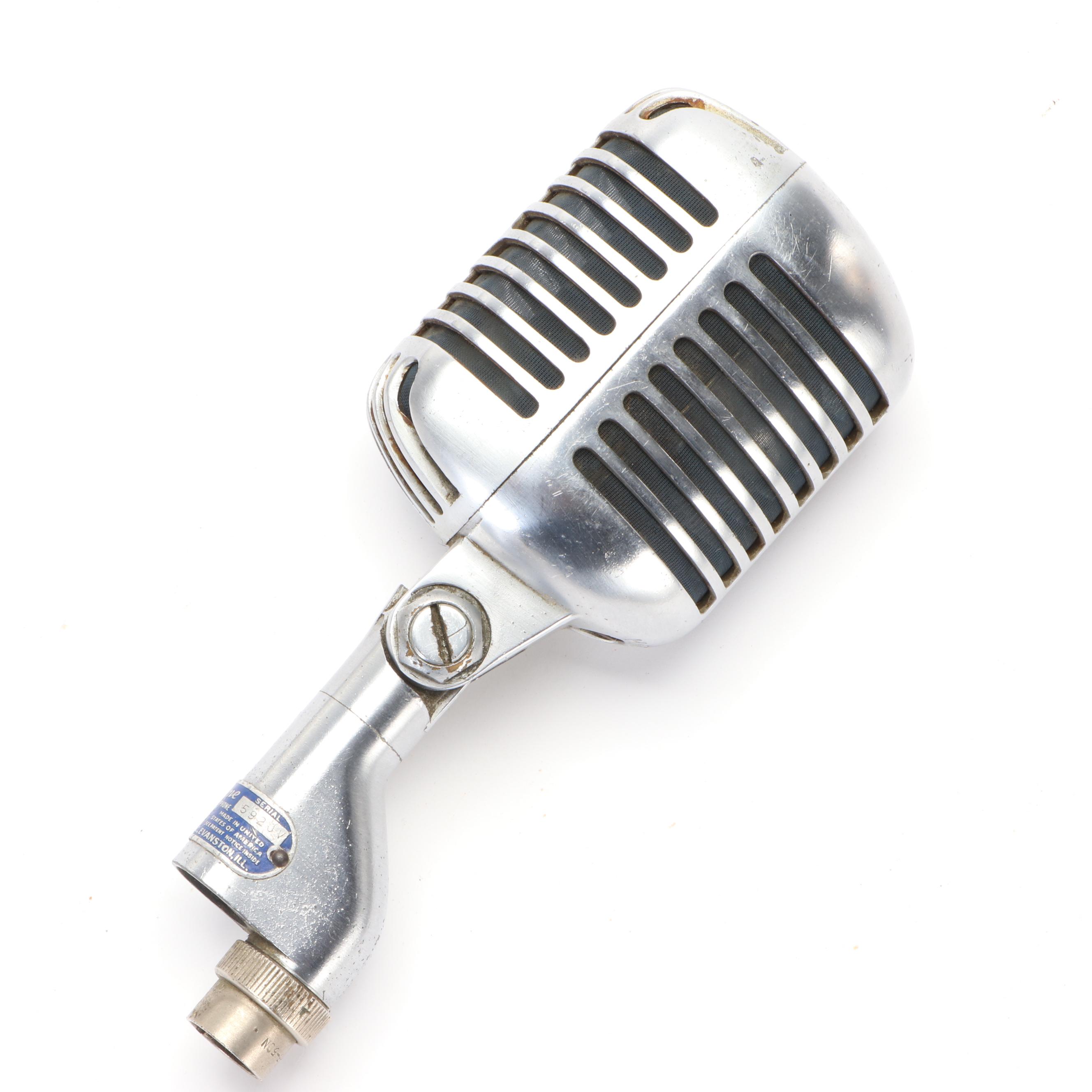 Shure 55S Unidyne Dynamic Microphone, circa 1959