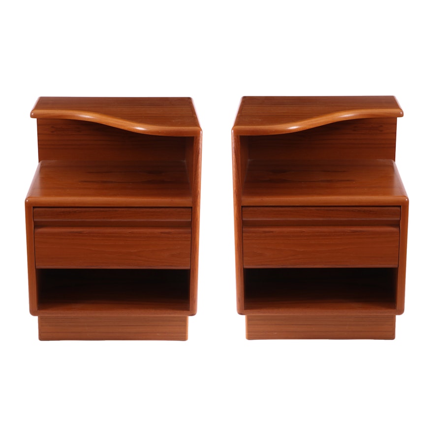 Pair of Danish Modern Teak Nightstands