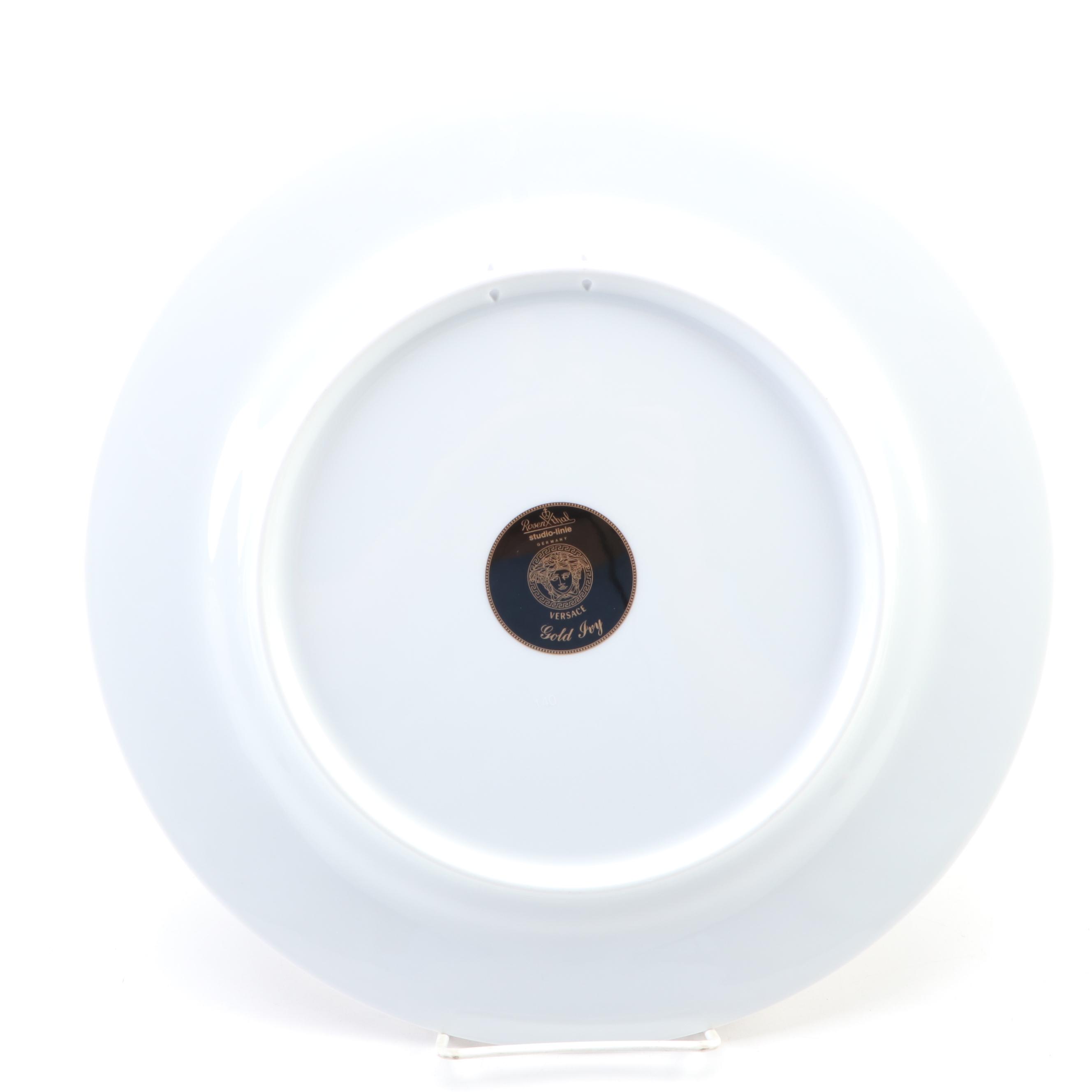 Rosenthal Versace "Gold Ivy", "Barocco" and Bjørn Wiinblad Designed Chargers