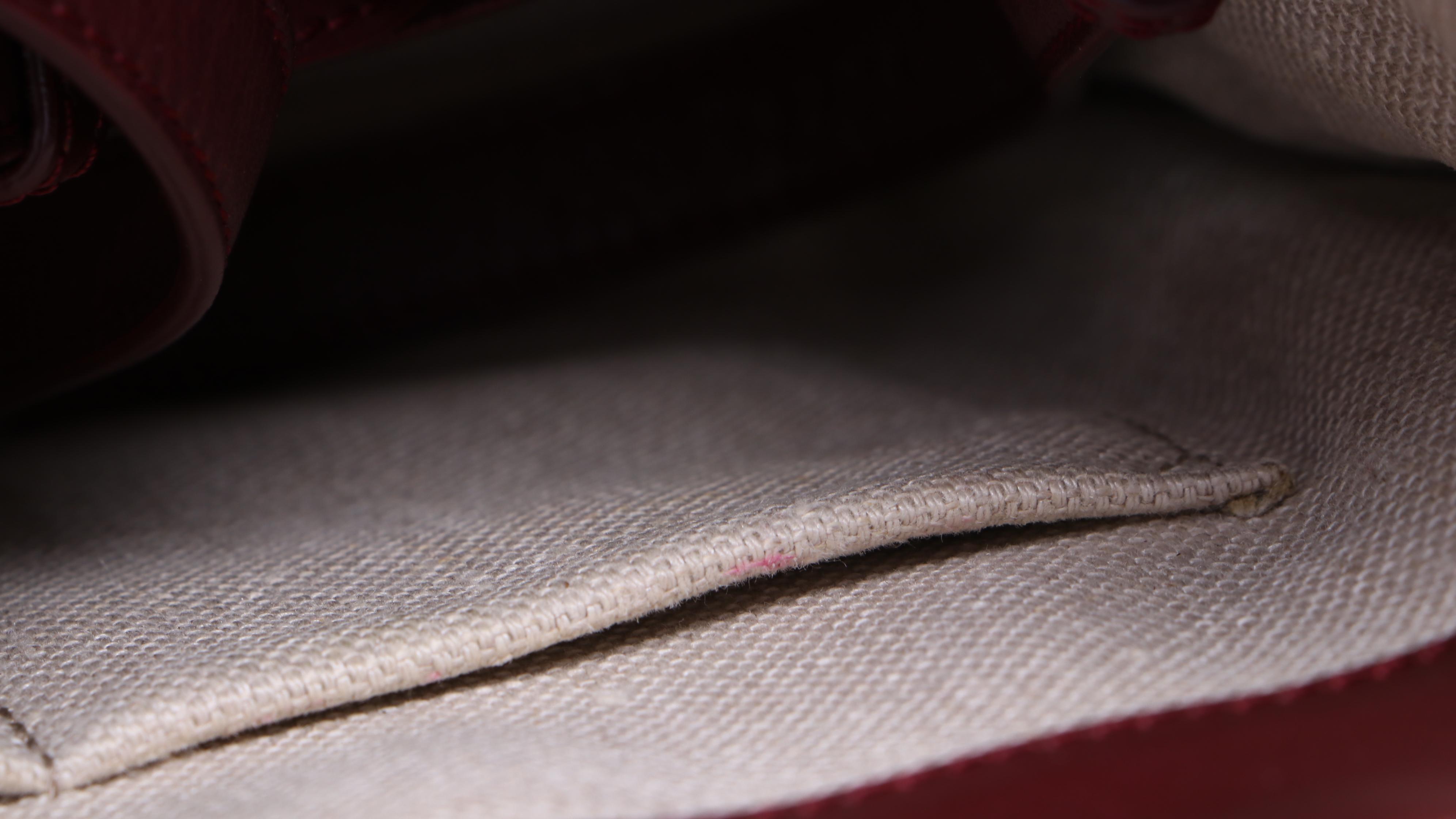 Balenciaga Padlock All Afternoon Two-Way Bag in Bordeaux Leather