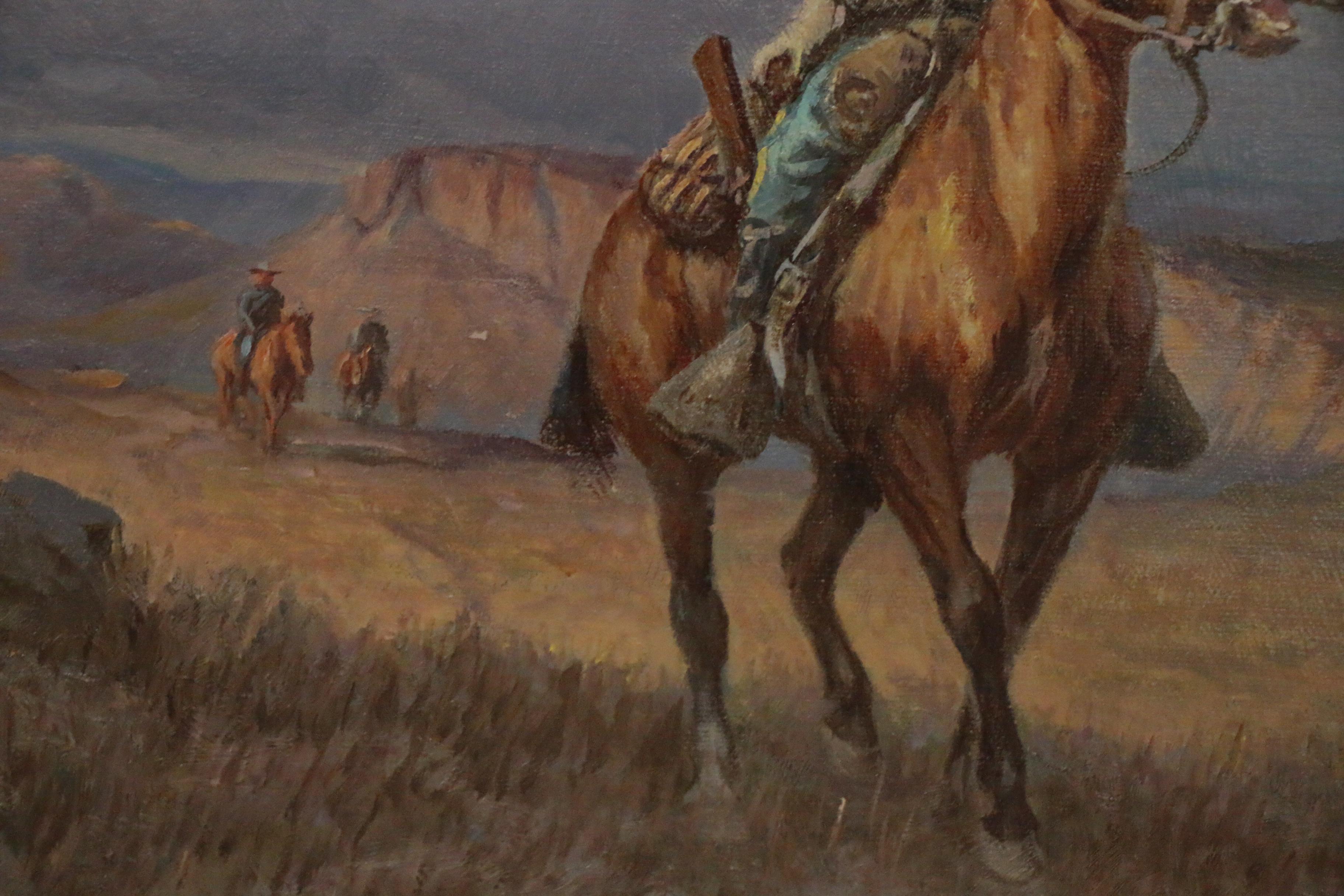 Olaf Carl Wieghorst Oil Painting "Cavalry Trooper 1880"