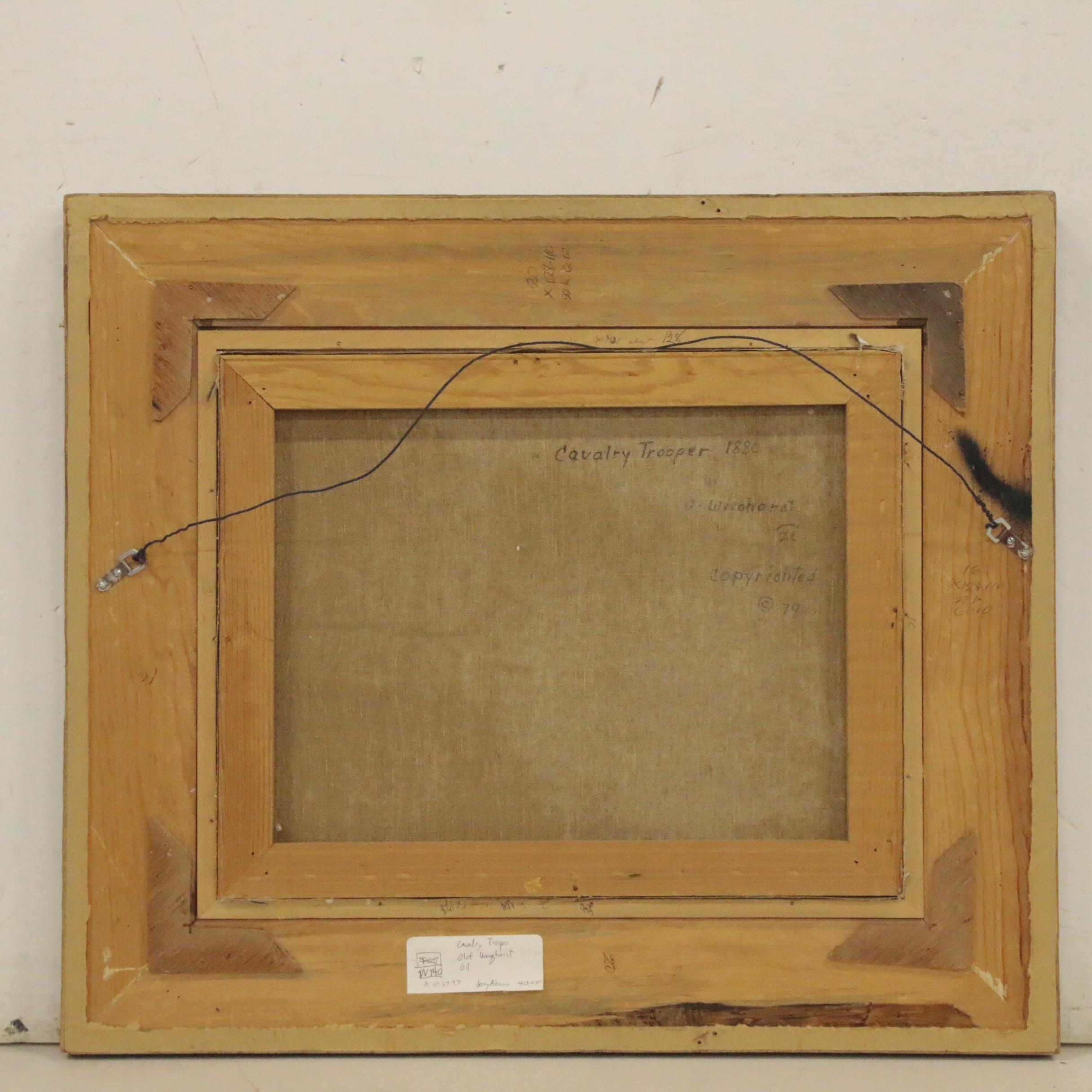 Olaf Carl Wieghorst Oil Painting "Cavalry Trooper 1880"