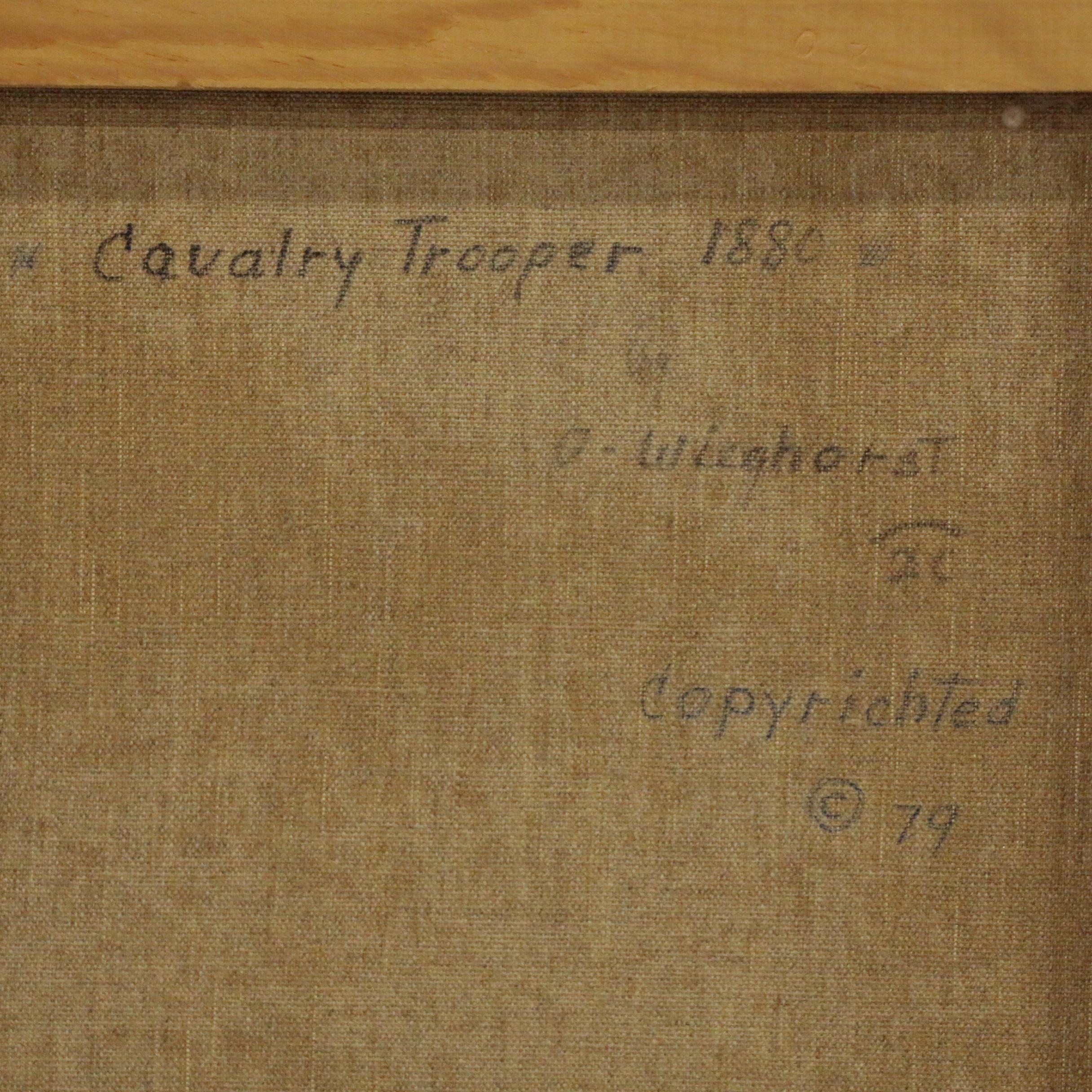 Olaf Carl Wieghorst Oil Painting "Cavalry Trooper 1880"