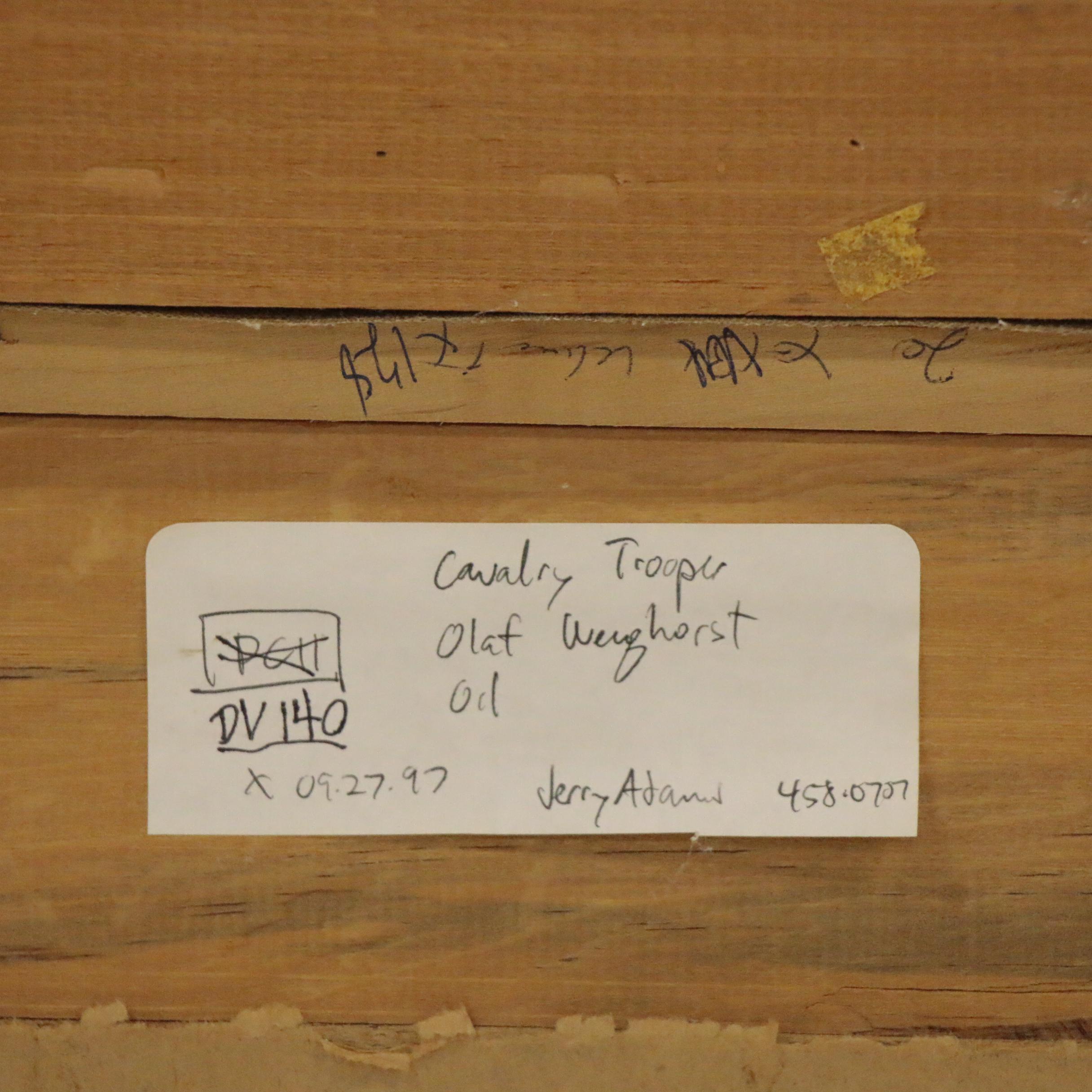 Olaf Carl Wieghorst Oil Painting "Cavalry Trooper 1880"