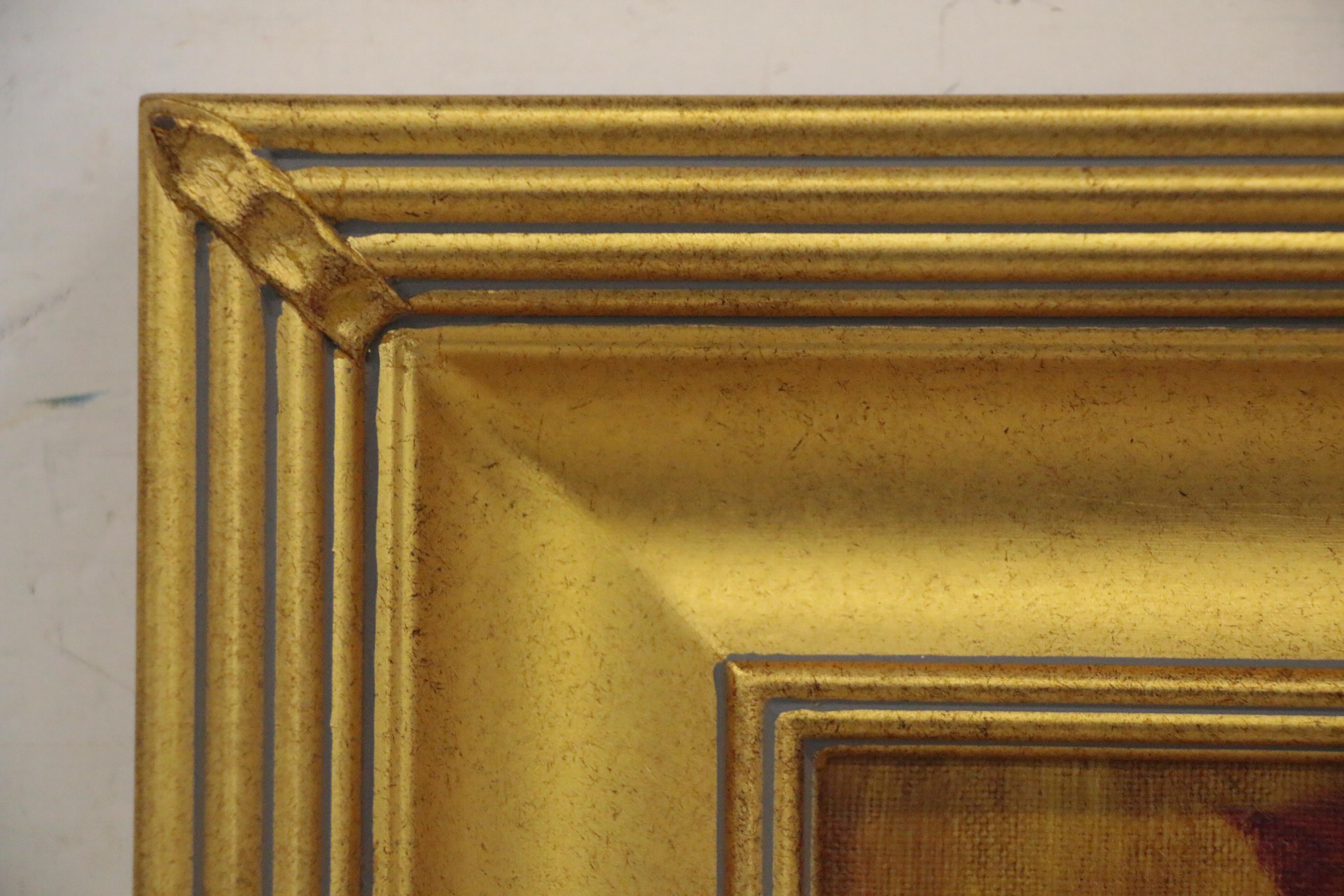 Hedi Moran Still Life Oil Painting "Pink Florals and Fruit"