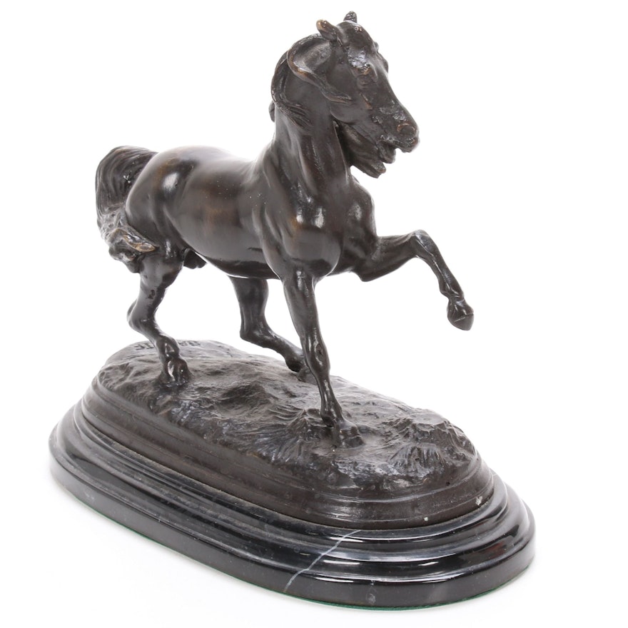 Bronze Sculpture of Galloping Horse, Mid to Late 20th Century