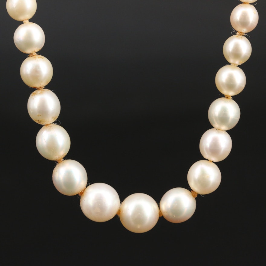 Endless Graduating Pearl Necklace