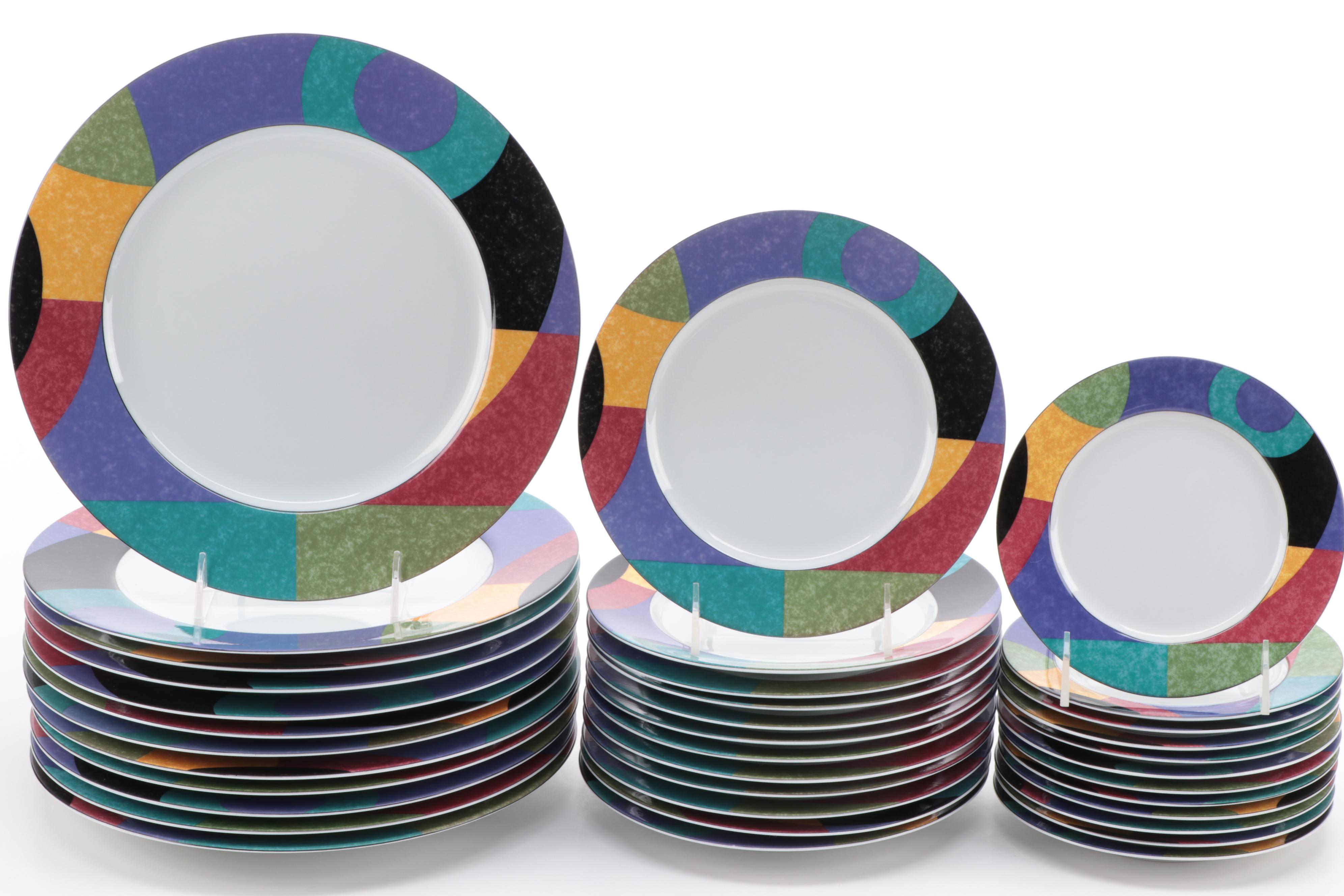 Mikasa "Currents" Porcelain Dinnerware and Serveware, 1993–2004