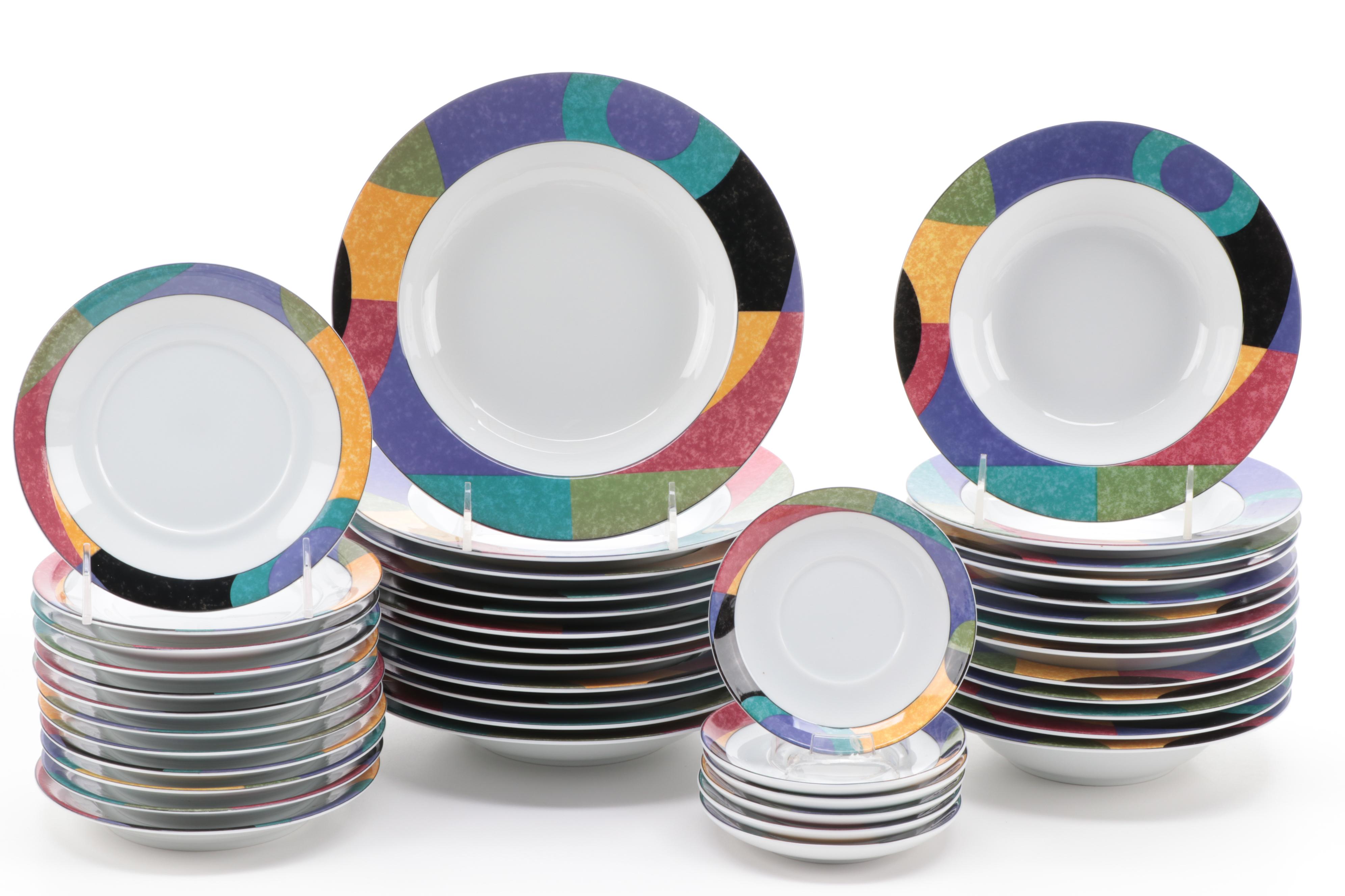 Mikasa "Currents" Porcelain Dinnerware and Serveware, 1993–2004