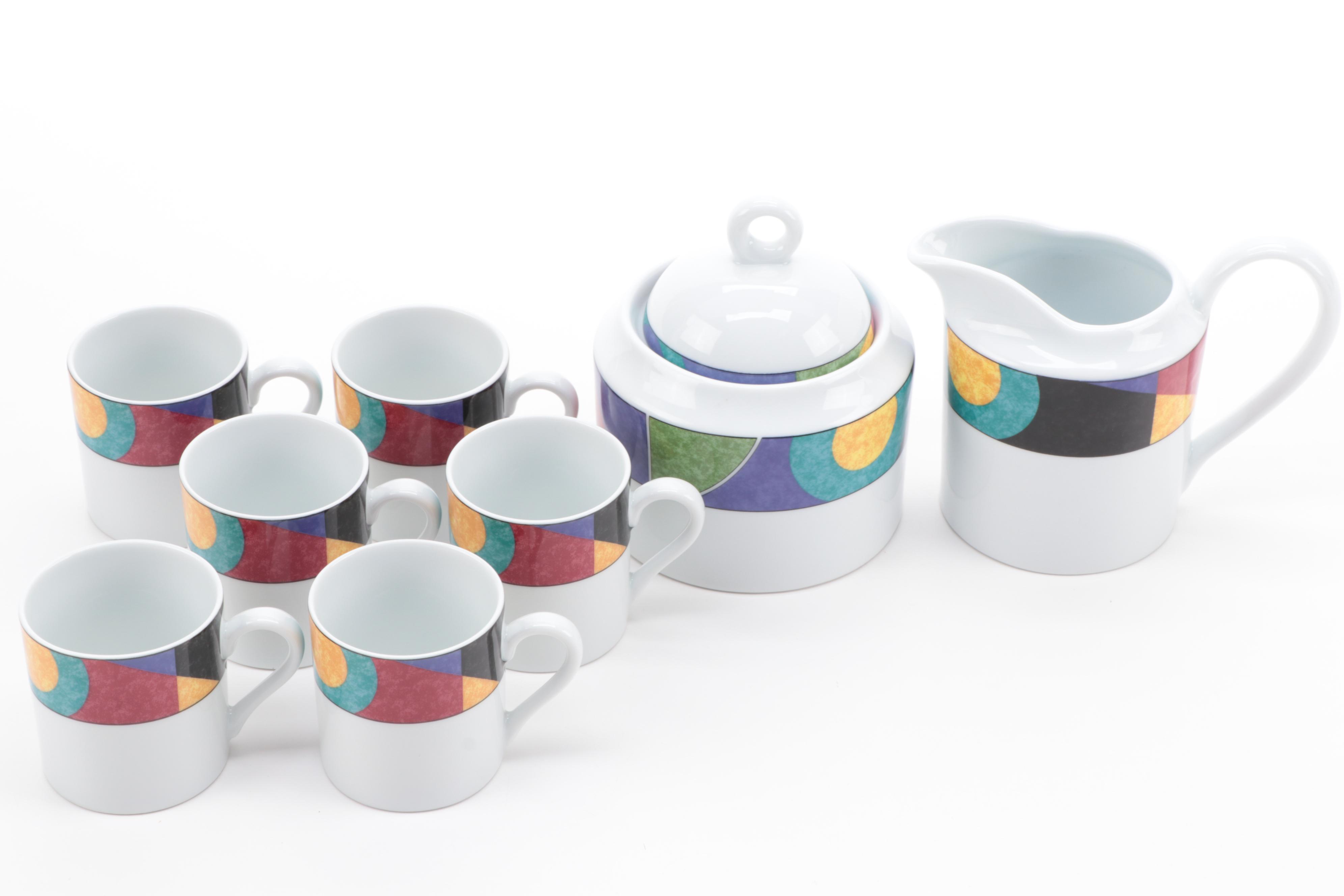 Mikasa "Currents" Porcelain Dinnerware and Serveware, 1993–2004