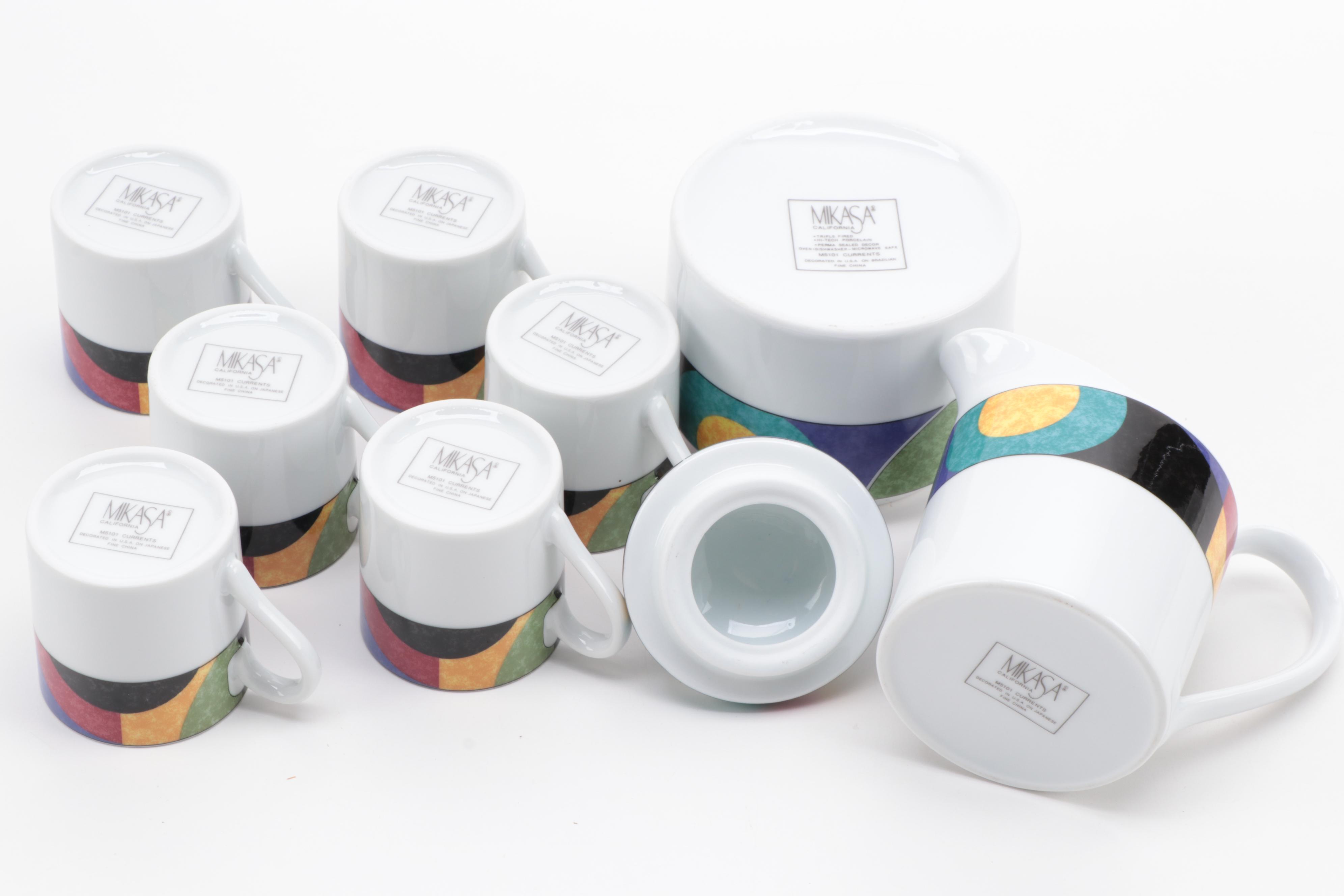 Mikasa "Currents" Porcelain Dinnerware and Serveware, 1993–2004