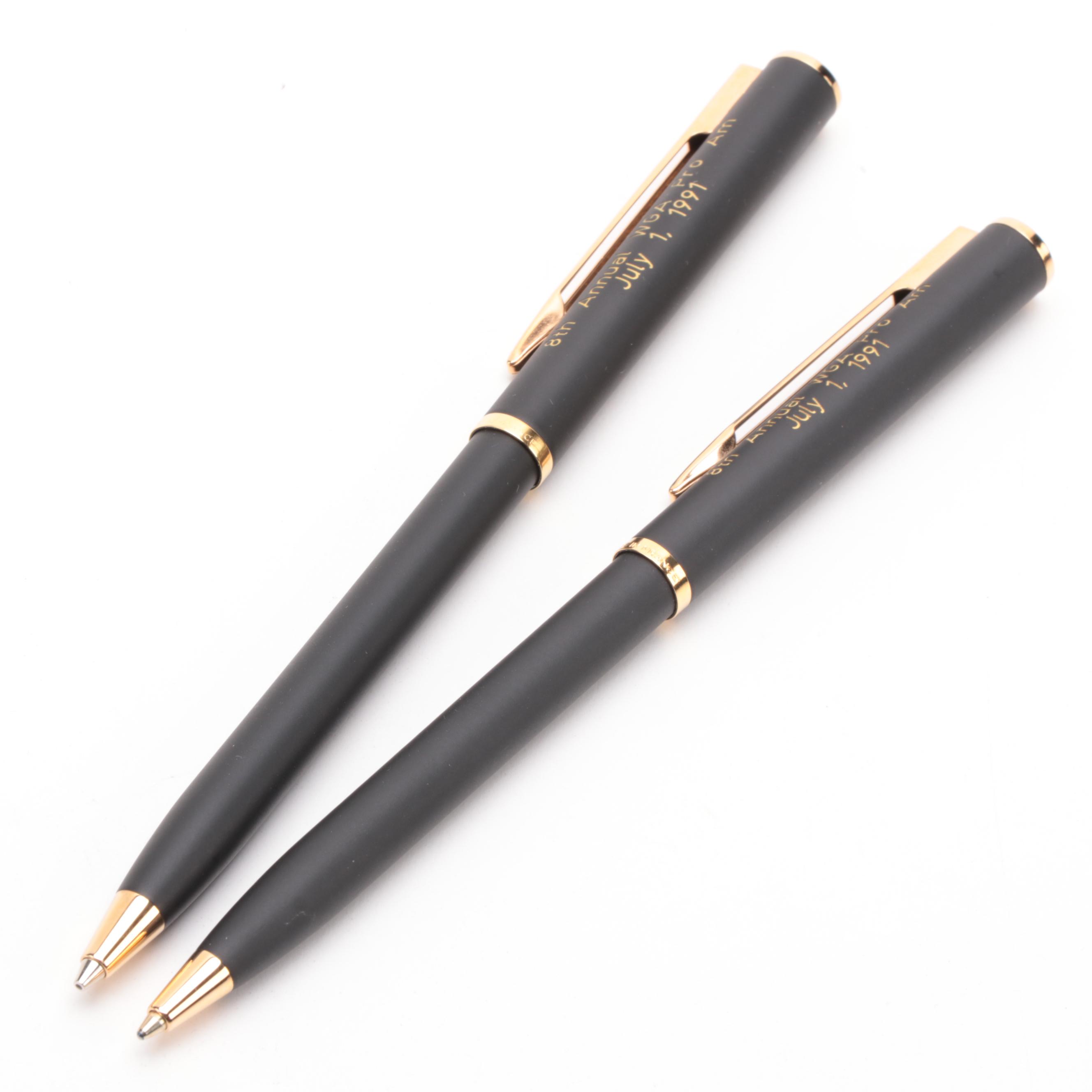 Waterman Commemorative Ballpoint Retractable Pens with Case