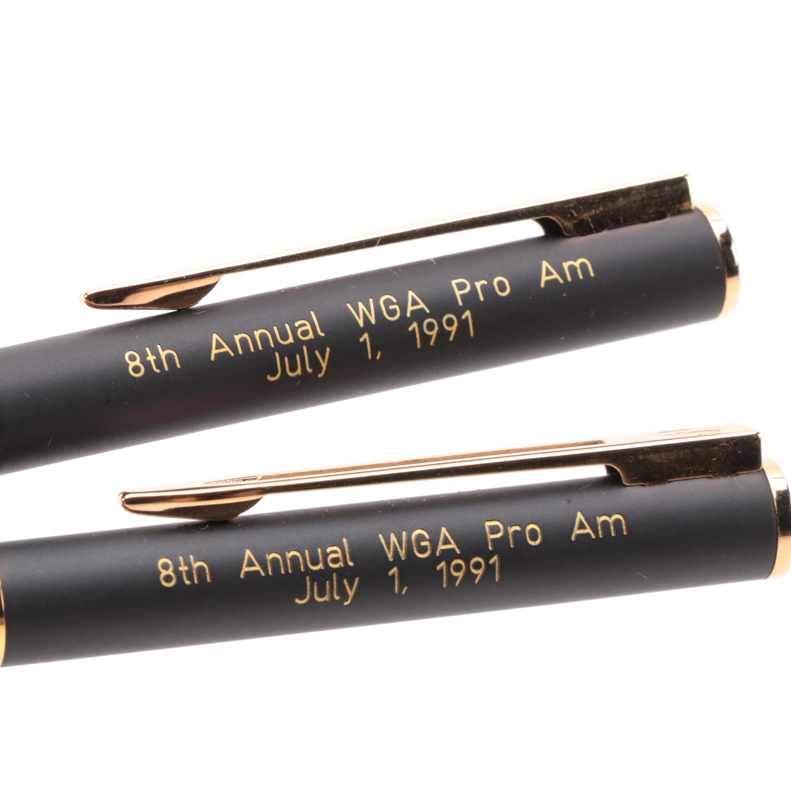 Waterman Commemorative Ballpoint Retractable Pens with Case