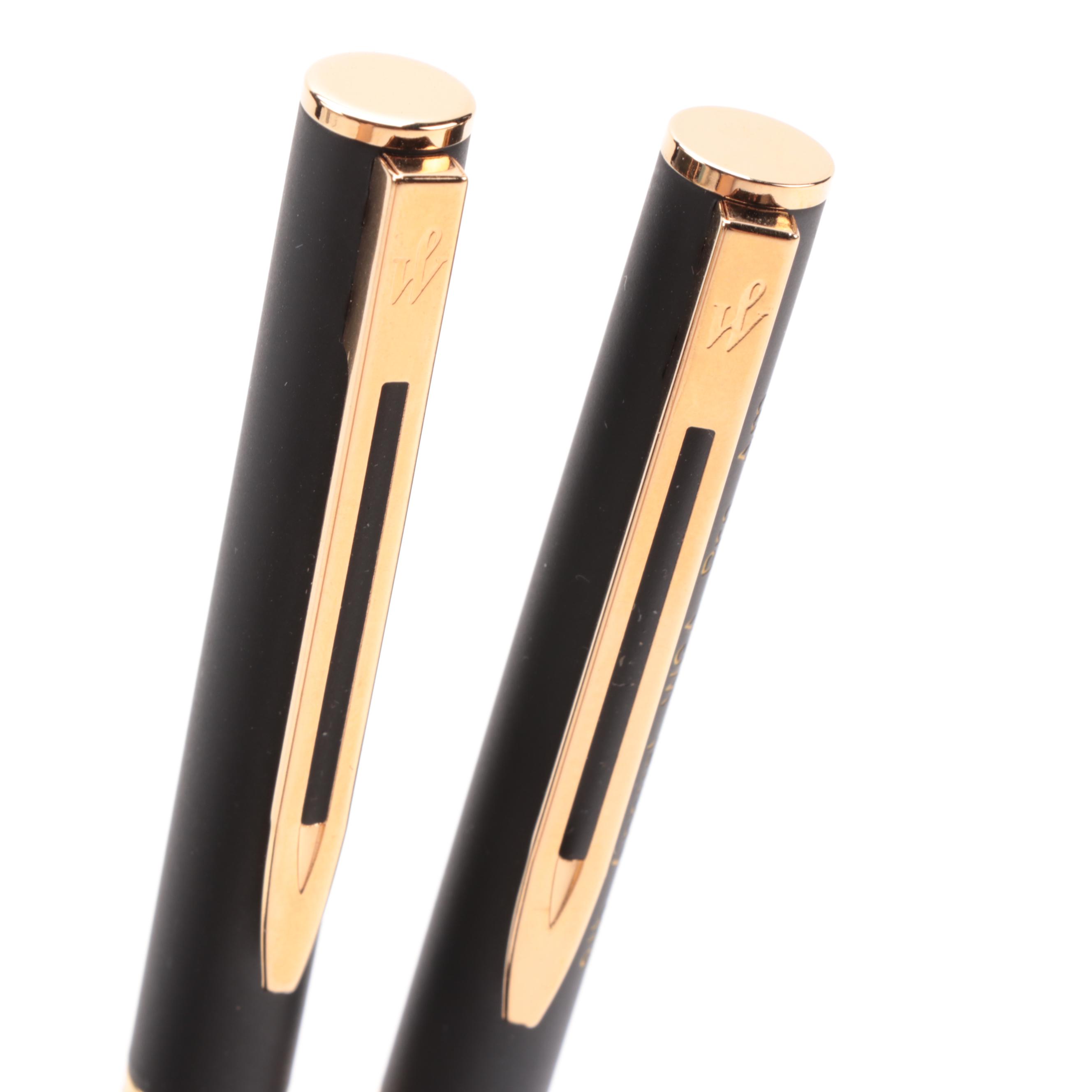 Waterman Commemorative Ballpoint Retractable Pens with Case