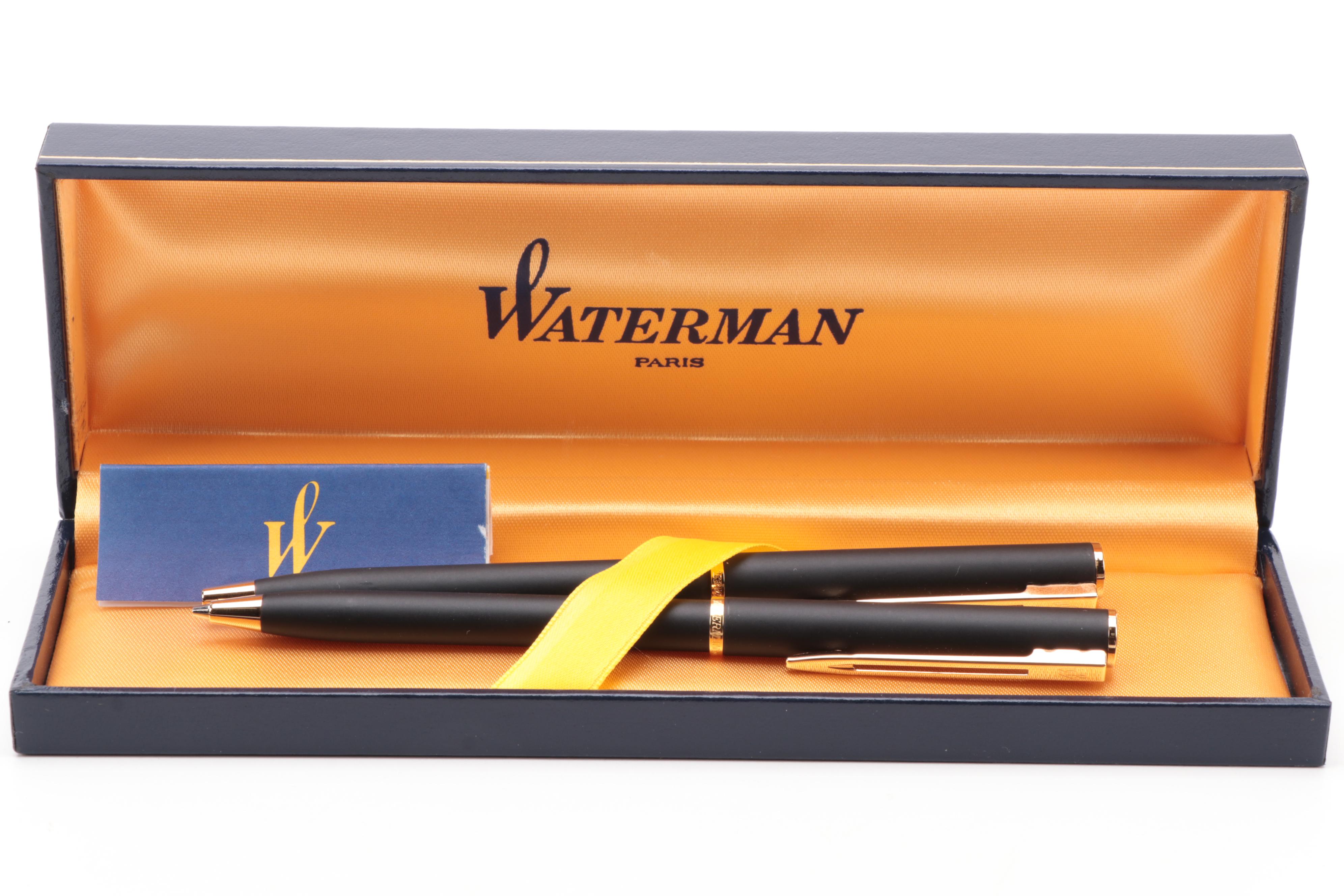 Waterman Commemorative Ballpoint Retractable Pens with Case