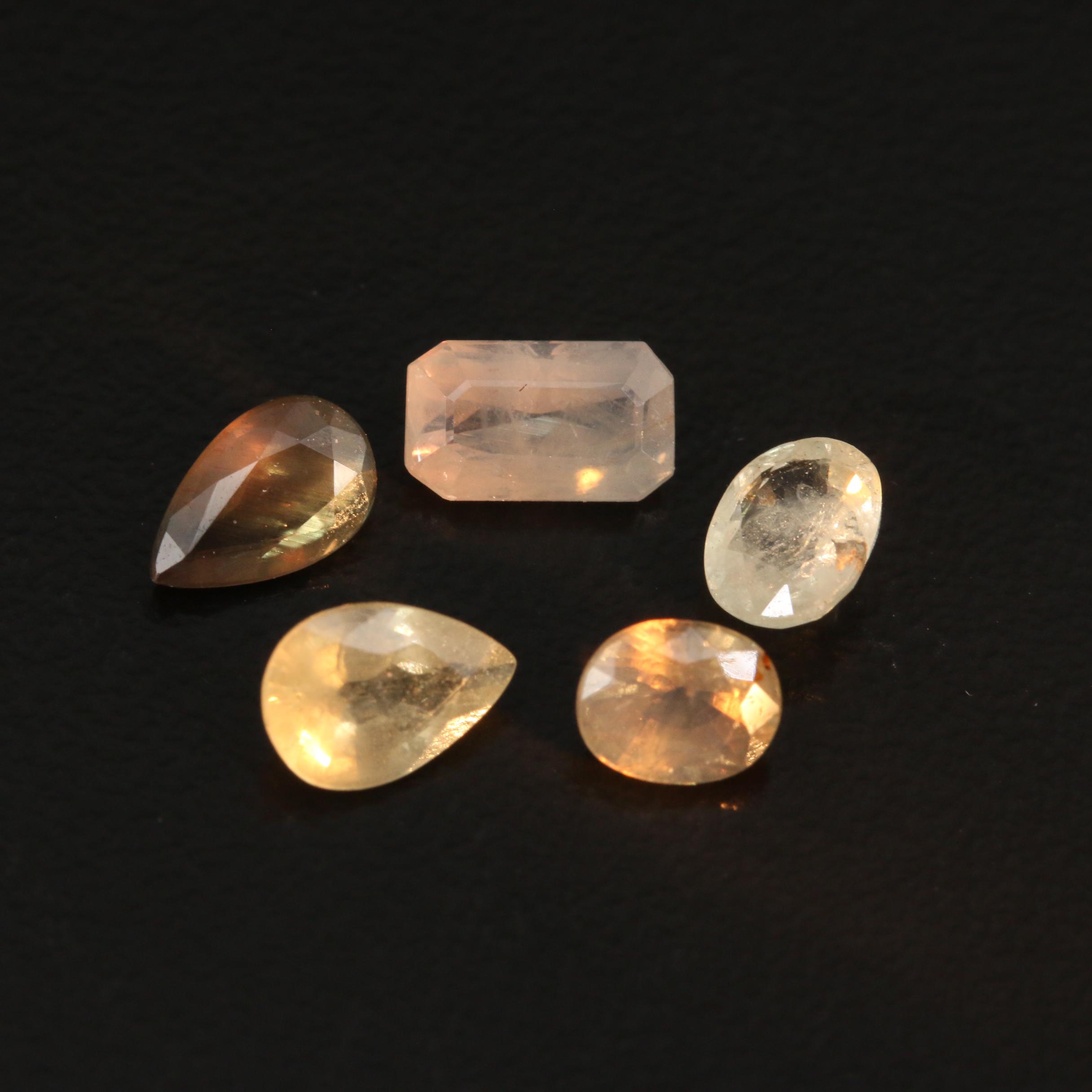Loose 3.35 CTW Alexandrite Selection Featuring Various Shapes