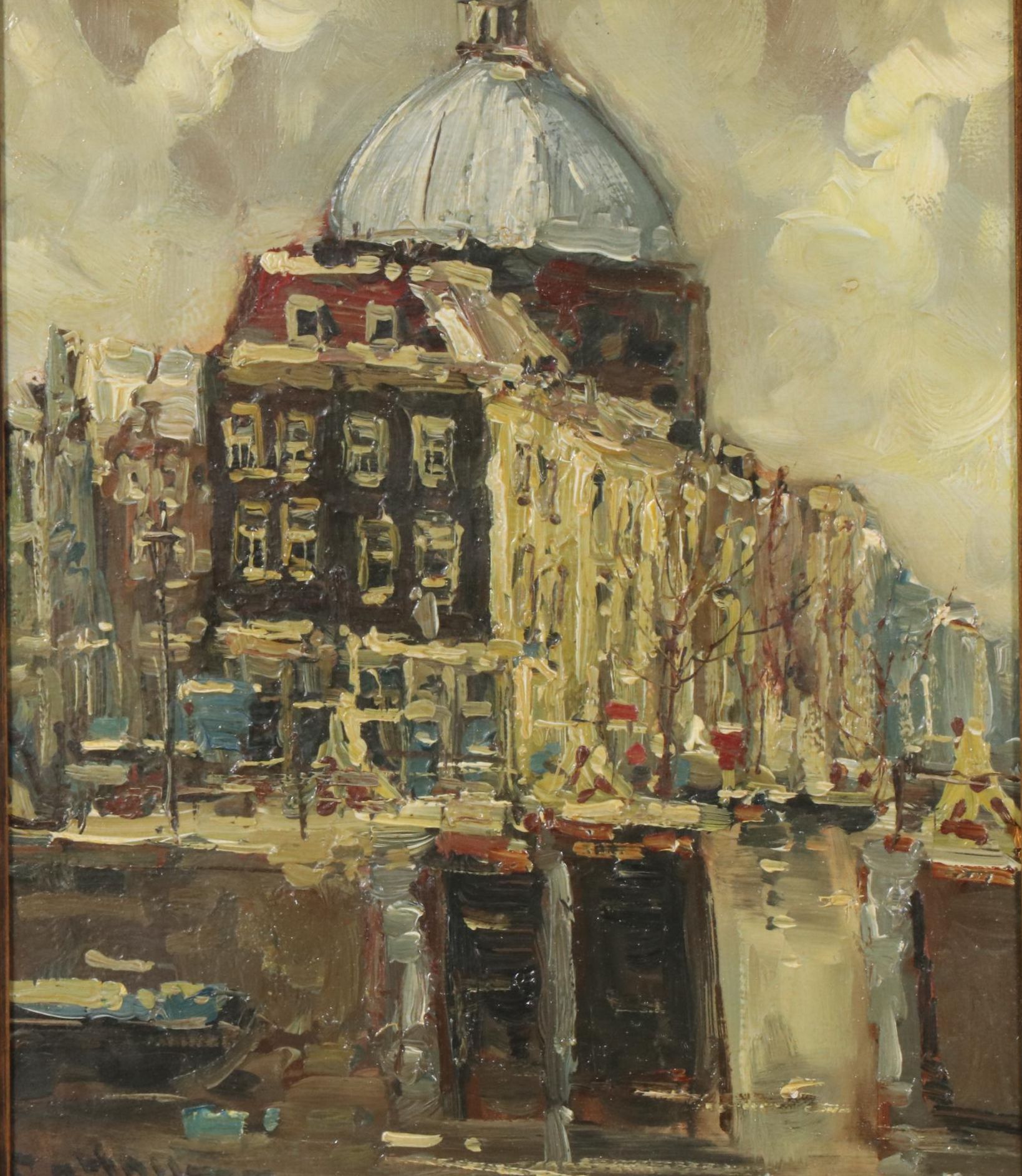 Impressionist Style Oil Painting of St. Peter's Cathedral in London