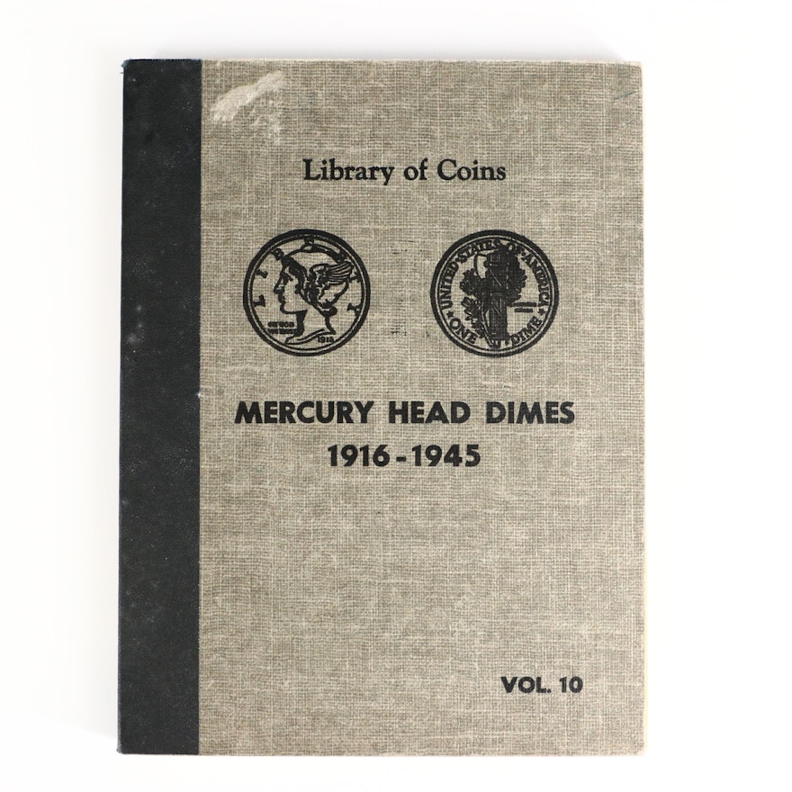 Mercury Silver Dimes, Including Key Dates in "Library of Coins" Album