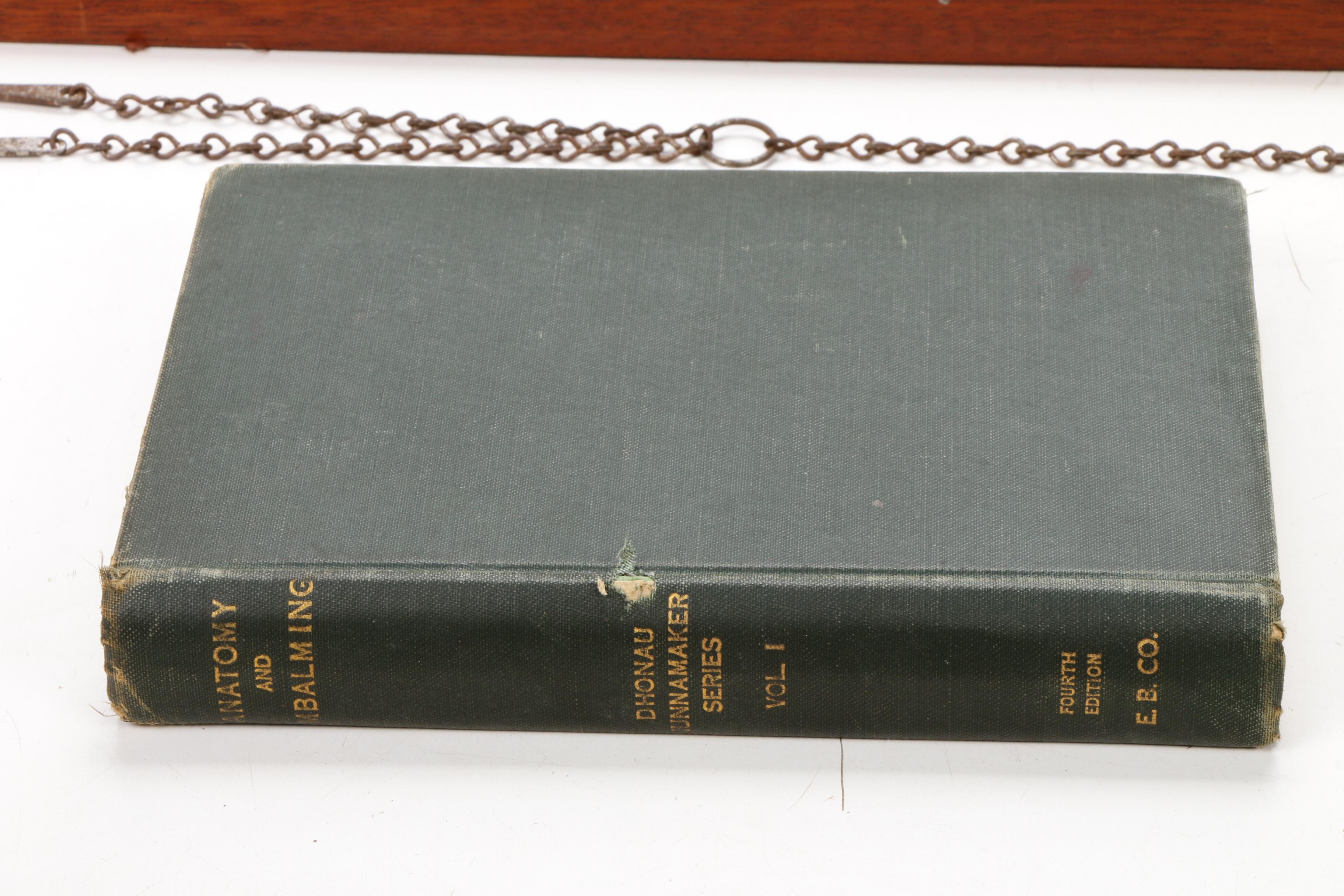 Embalming Collection with Kit, Fluid Bottle, and Book