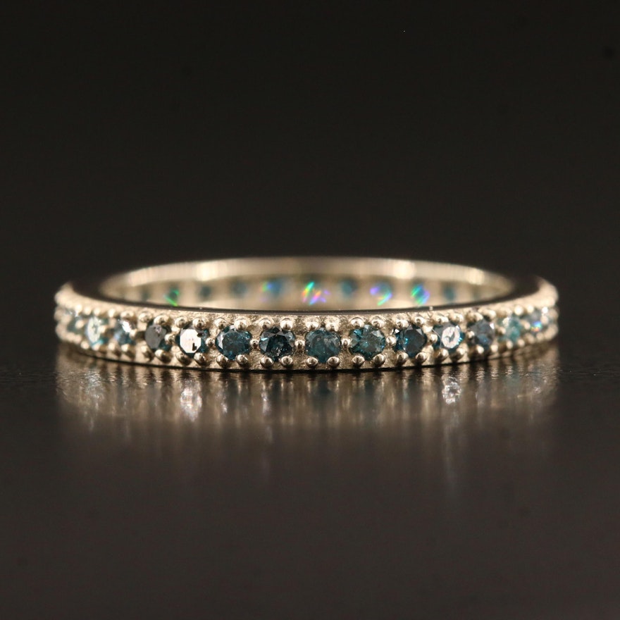 14K Diamond Eternity Band