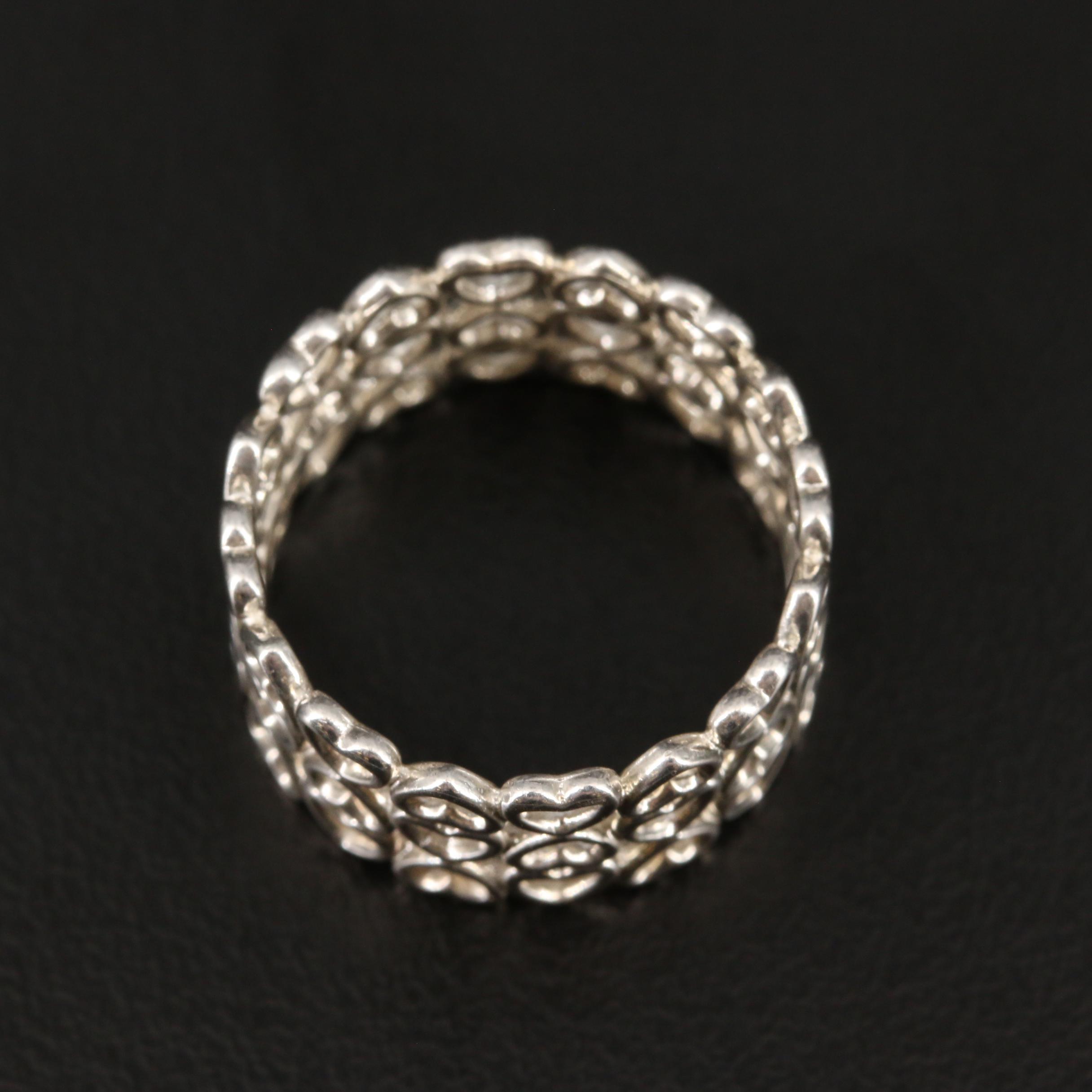 Paloma Picasso for Tiffany & Co. Sterling Silver "Crown of Hearts" Ring