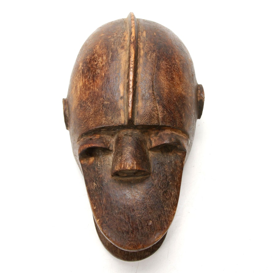 Bamana "Ngon" Hand-Carved Wood Monkey Mask, Mali