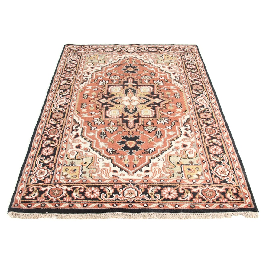 5' x 8'4 Hand-Knotted Indo Persian Heriz Serapi Rug, 2010s