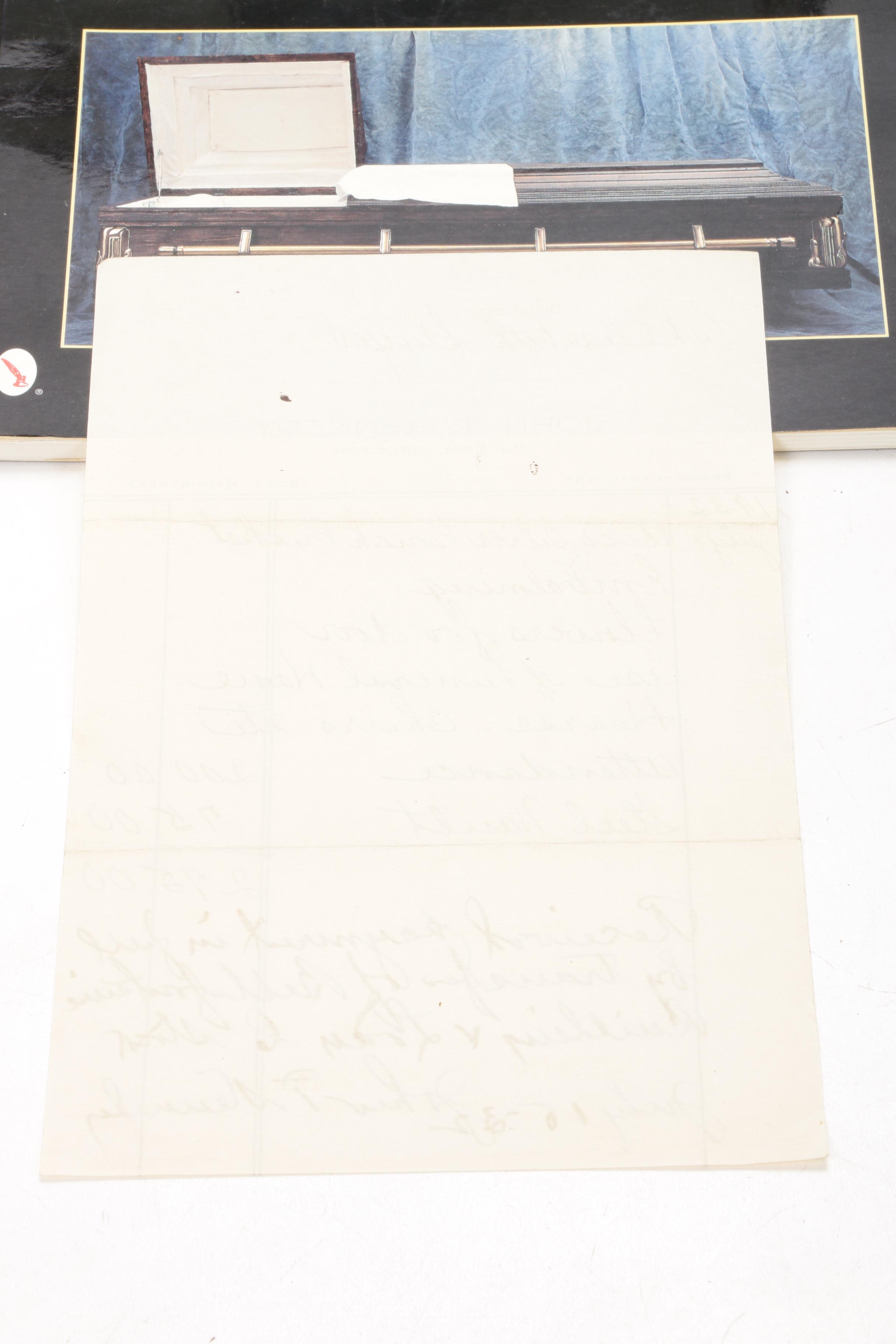 Springfield Casket Co Catalog, DIY Coffin Books, and Funeral Ephemera