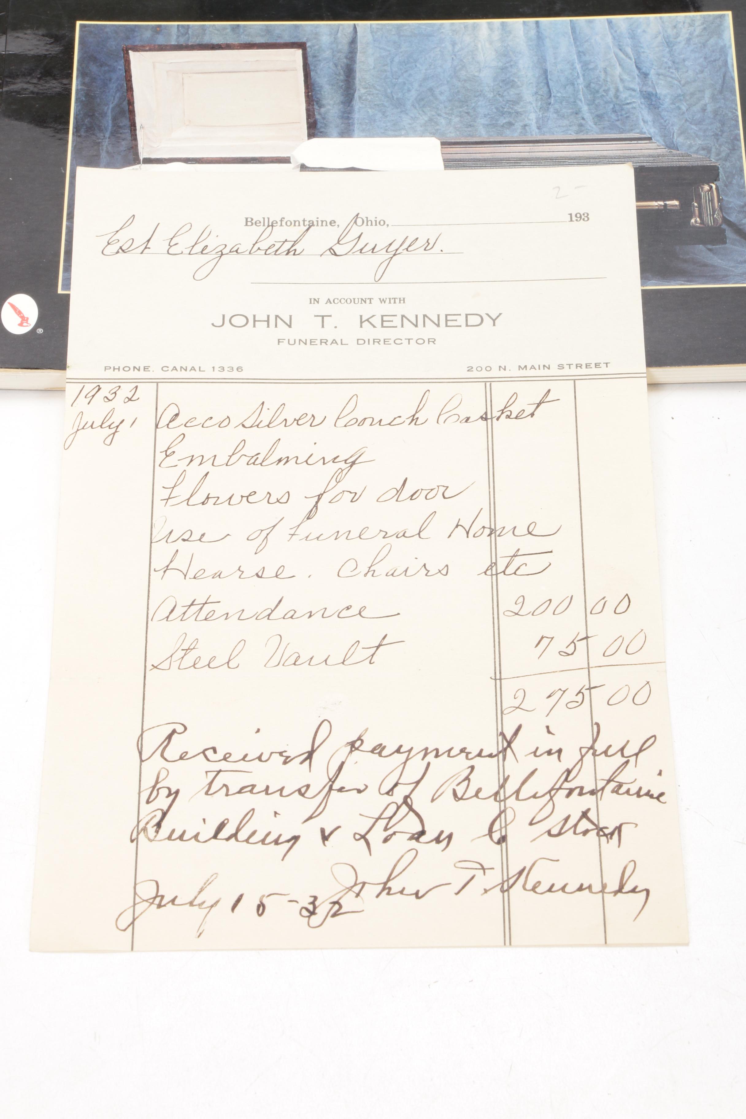 Springfield Casket Co Catalog, DIY Coffin Books, and Funeral Ephemera