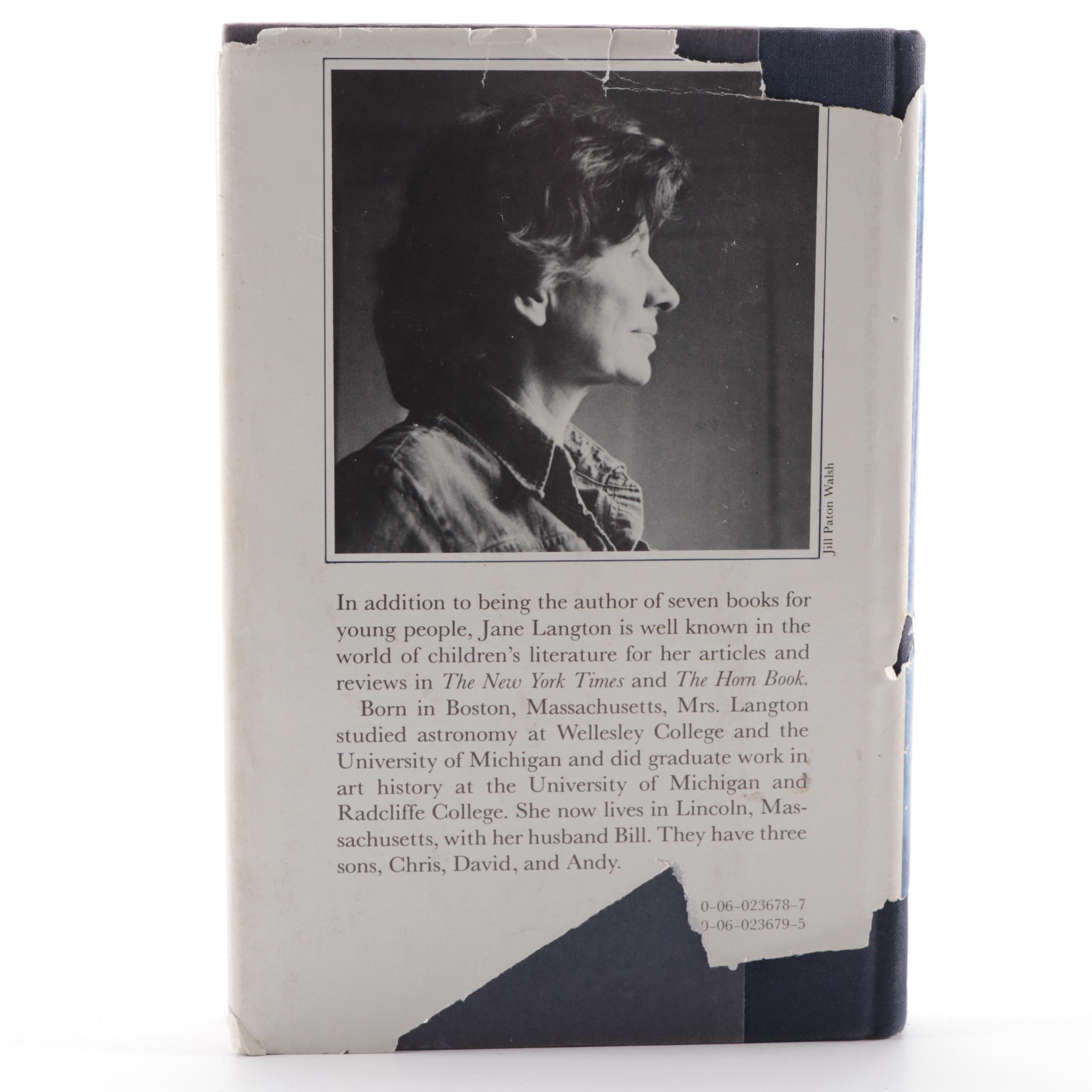 Signed with Drawing "The Fledgling" and "The Time Bike" by Jane Langton