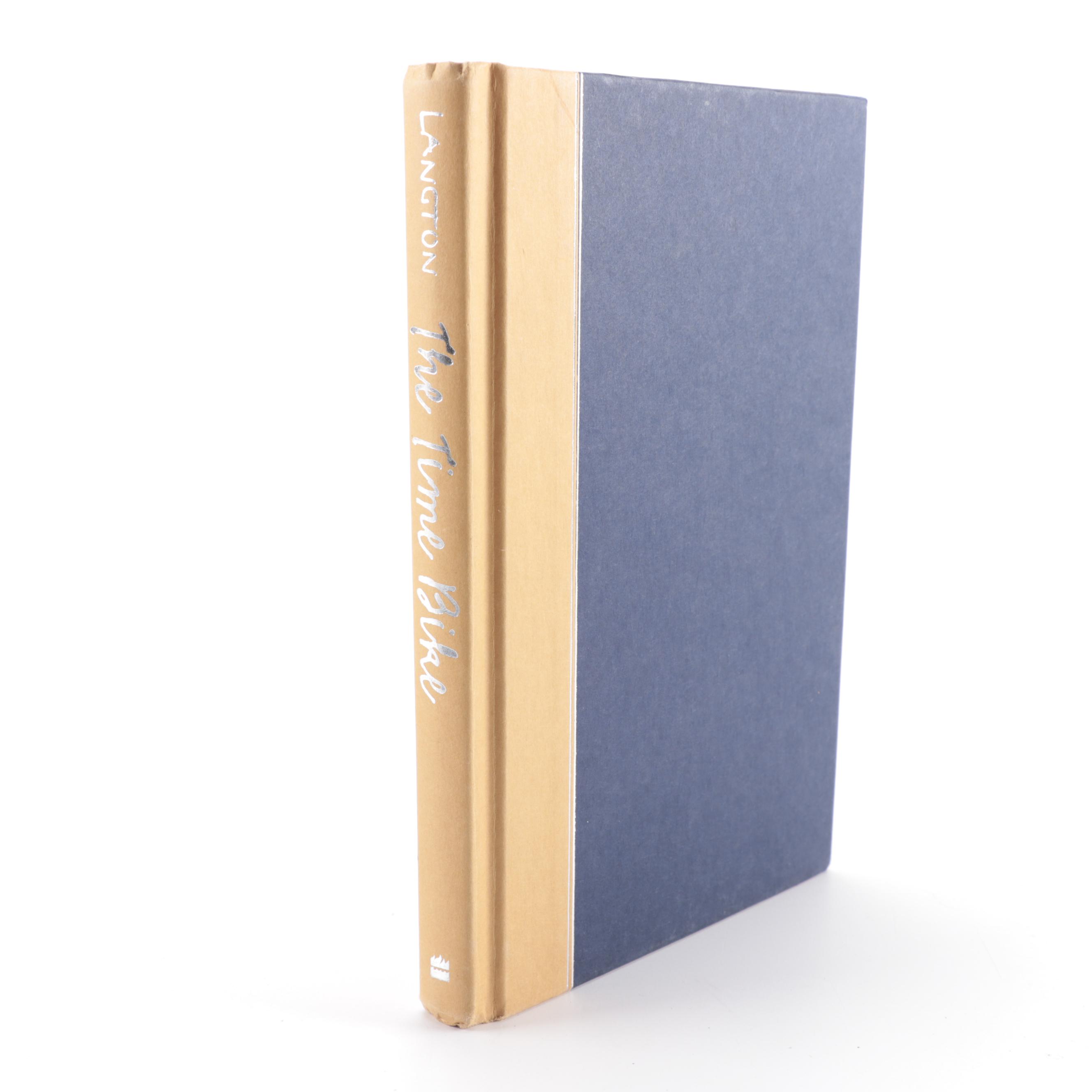 Signed with Drawing "The Fledgling" and "The Time Bike" by Jane Langton