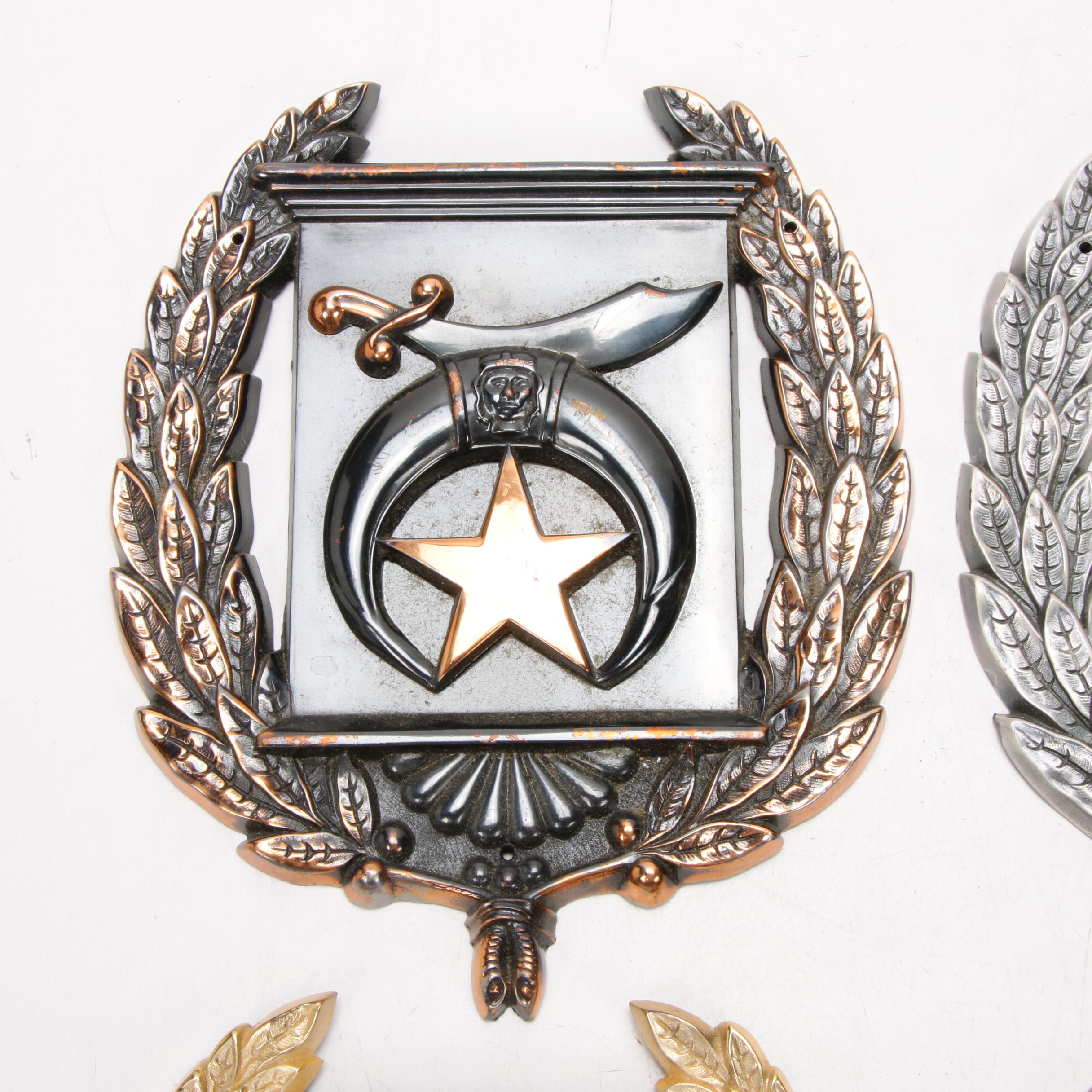 Masonic and Shriner Metal Grave Markers