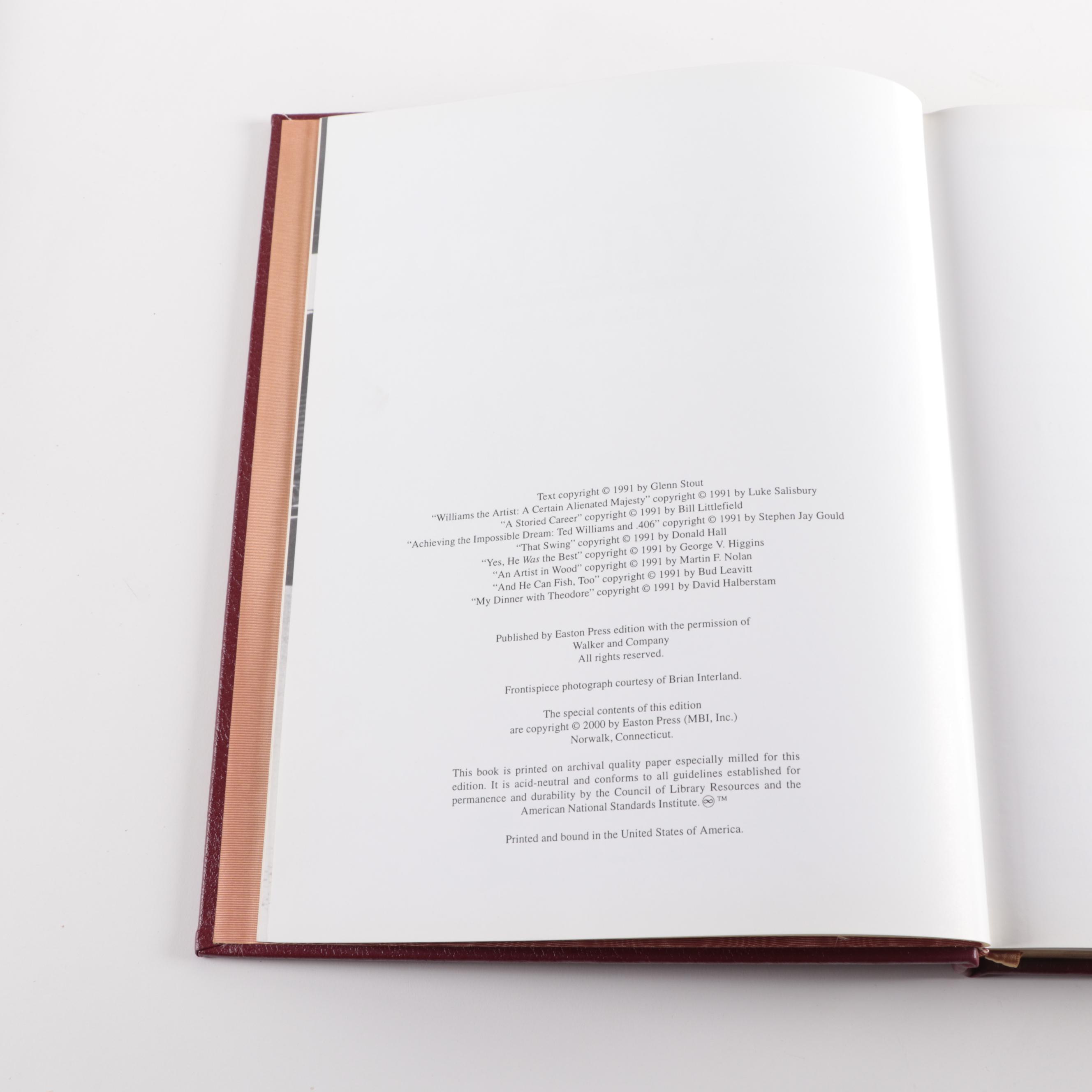 Easton Press Collector's Edition Leather Bound Baseball Books, 2000s