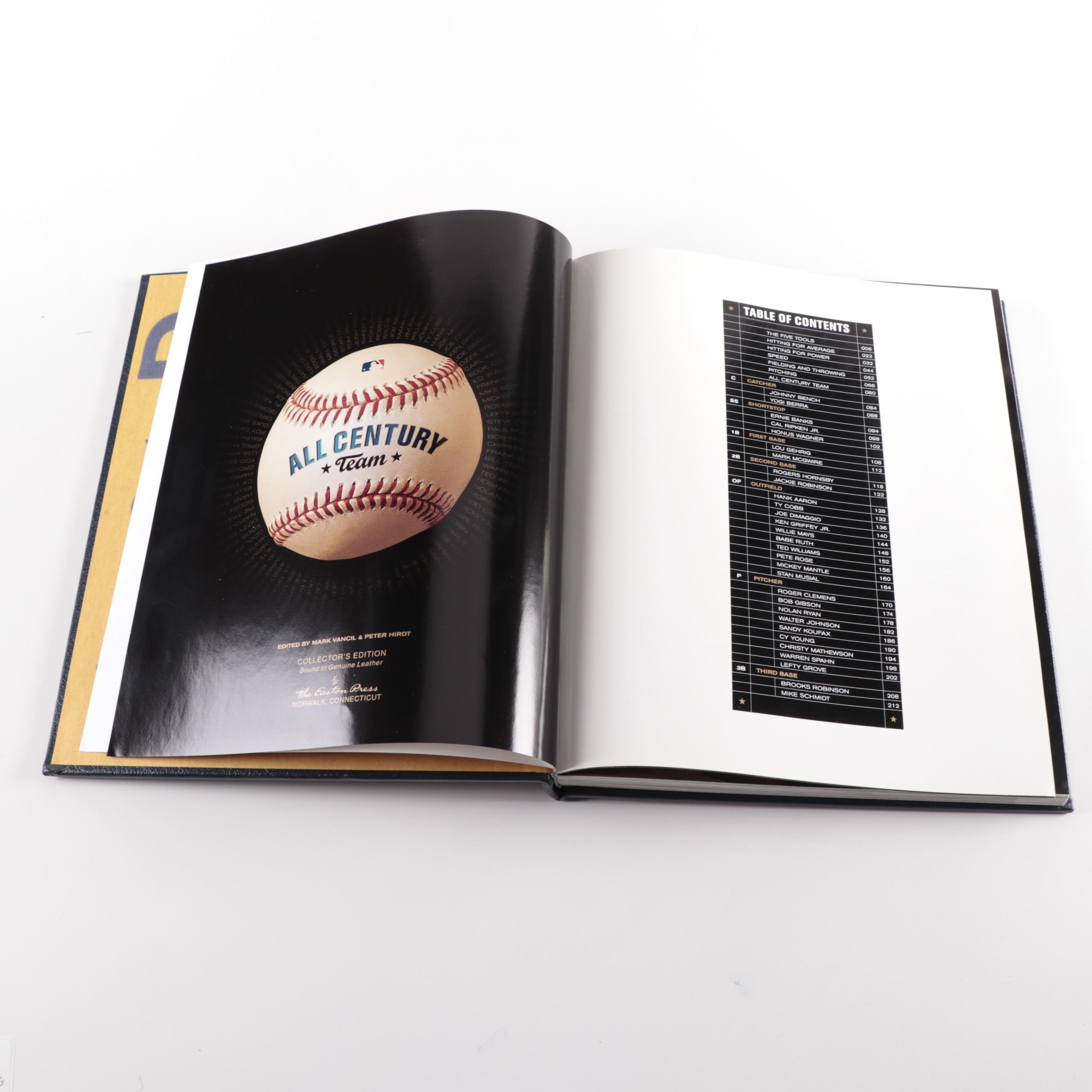 Easton Press Collector's Edition Leather Bound Baseball Books, 2000s