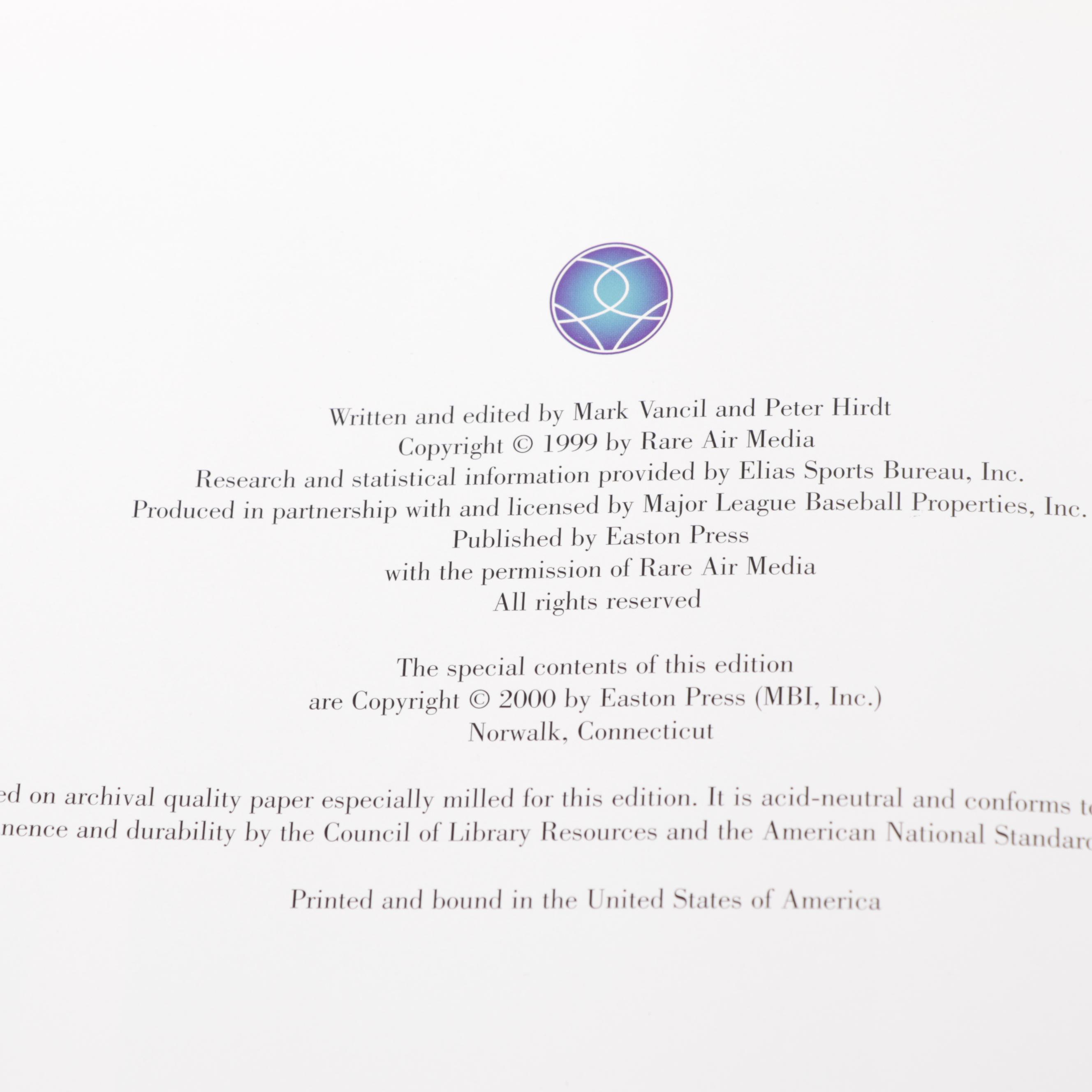 Easton Press Collector's Edition Leather Bound Baseball Books, 2000s