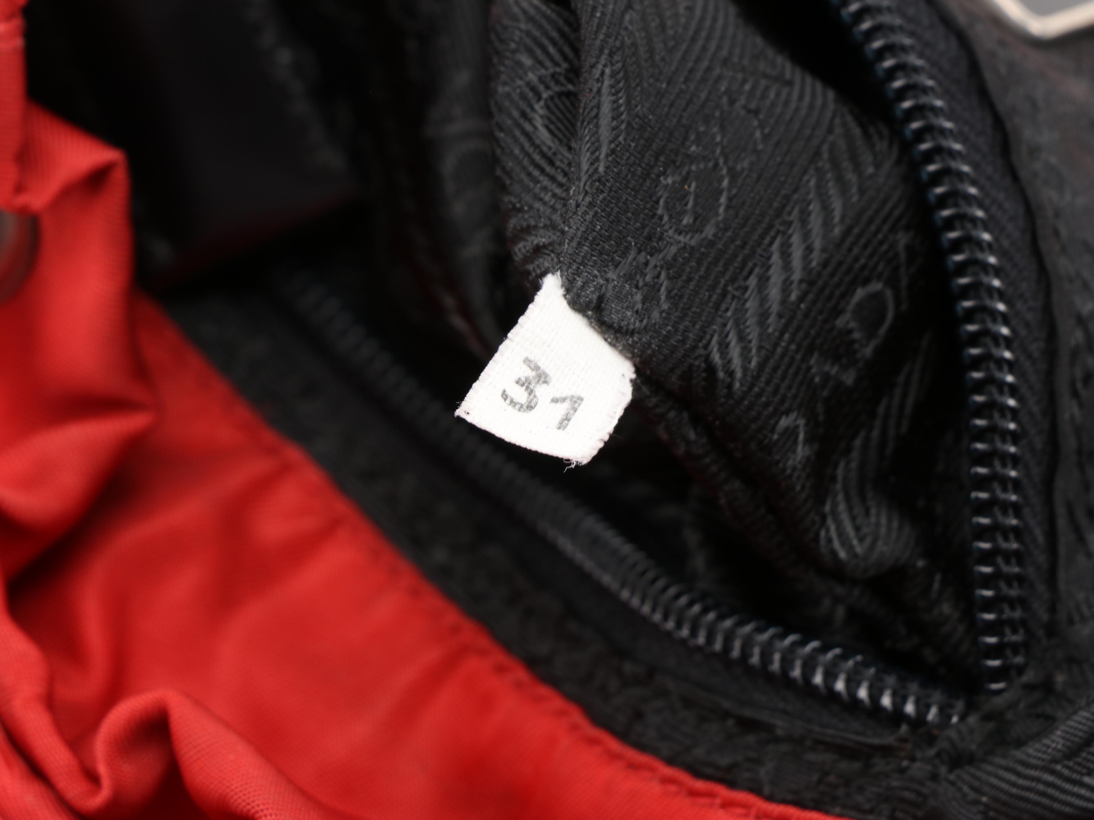 Prada Red Tessuto Nylon Backpack Purse