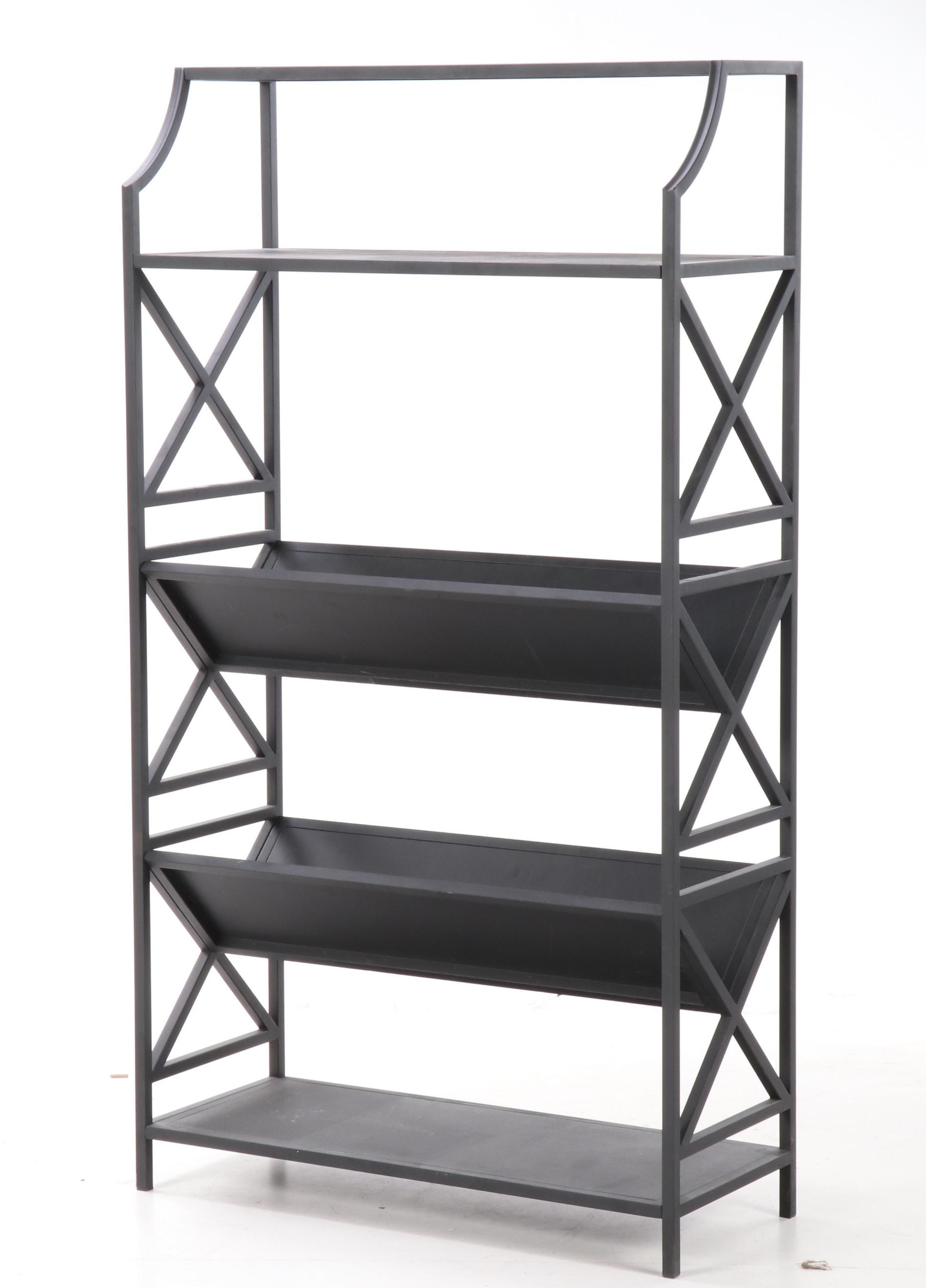 eHemco V-Shape Metal Bookcase/Magazine Rack Units